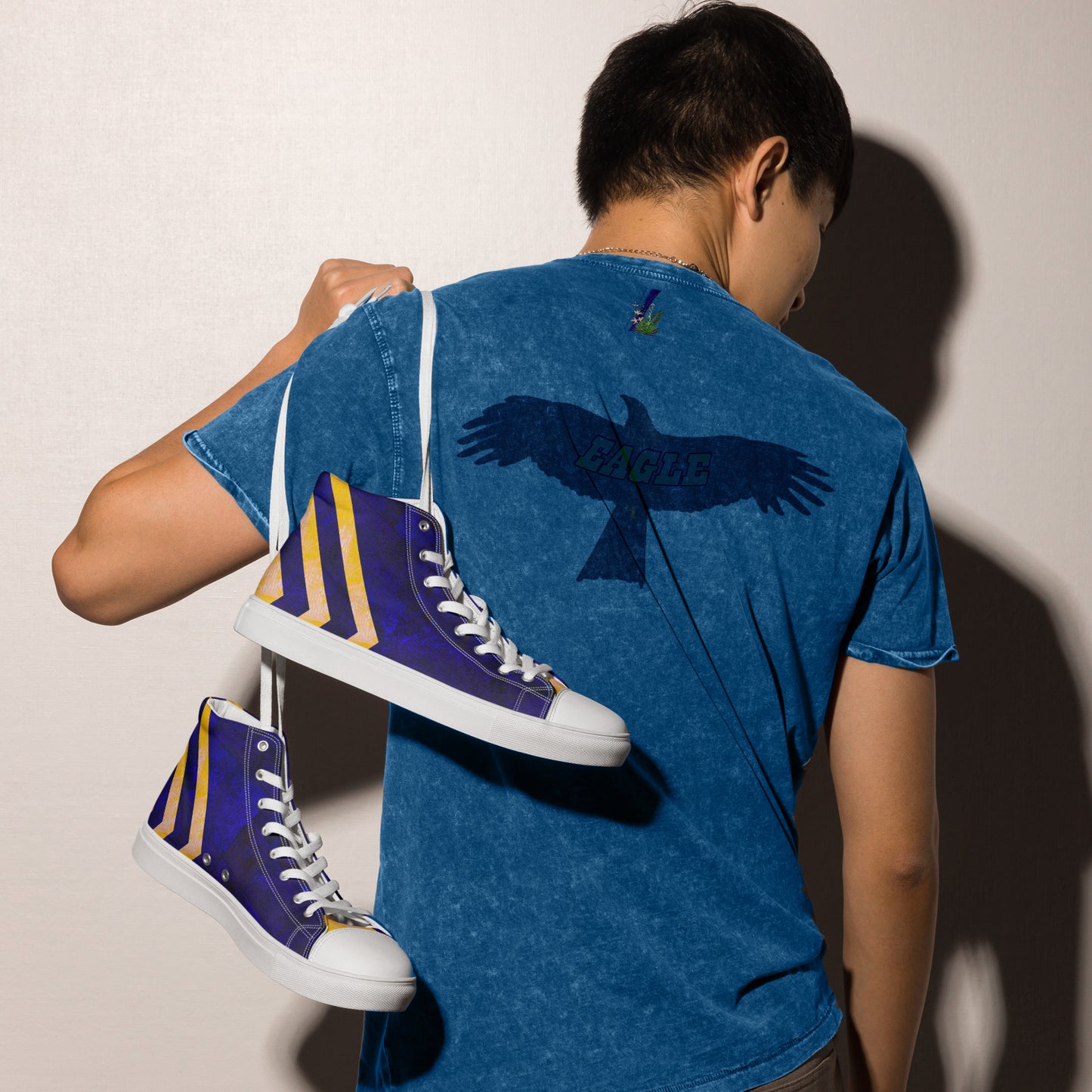 Baskets hautes en toile homme Fougère jomélo