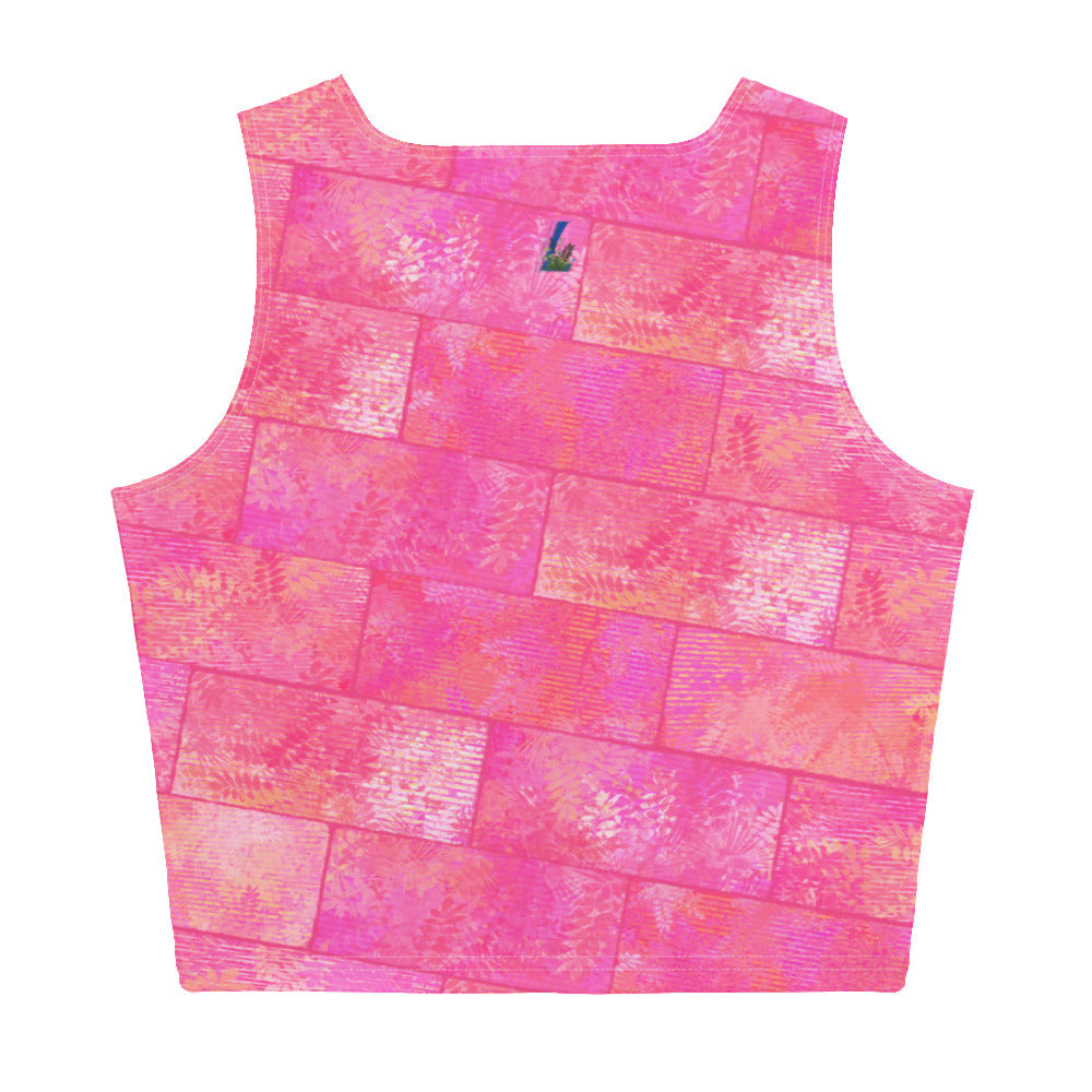 Crop-top Fougère "Pink Love" jomélo