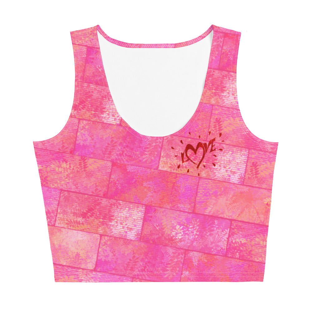 Crop-top Fougère "Pink Love" jomélo