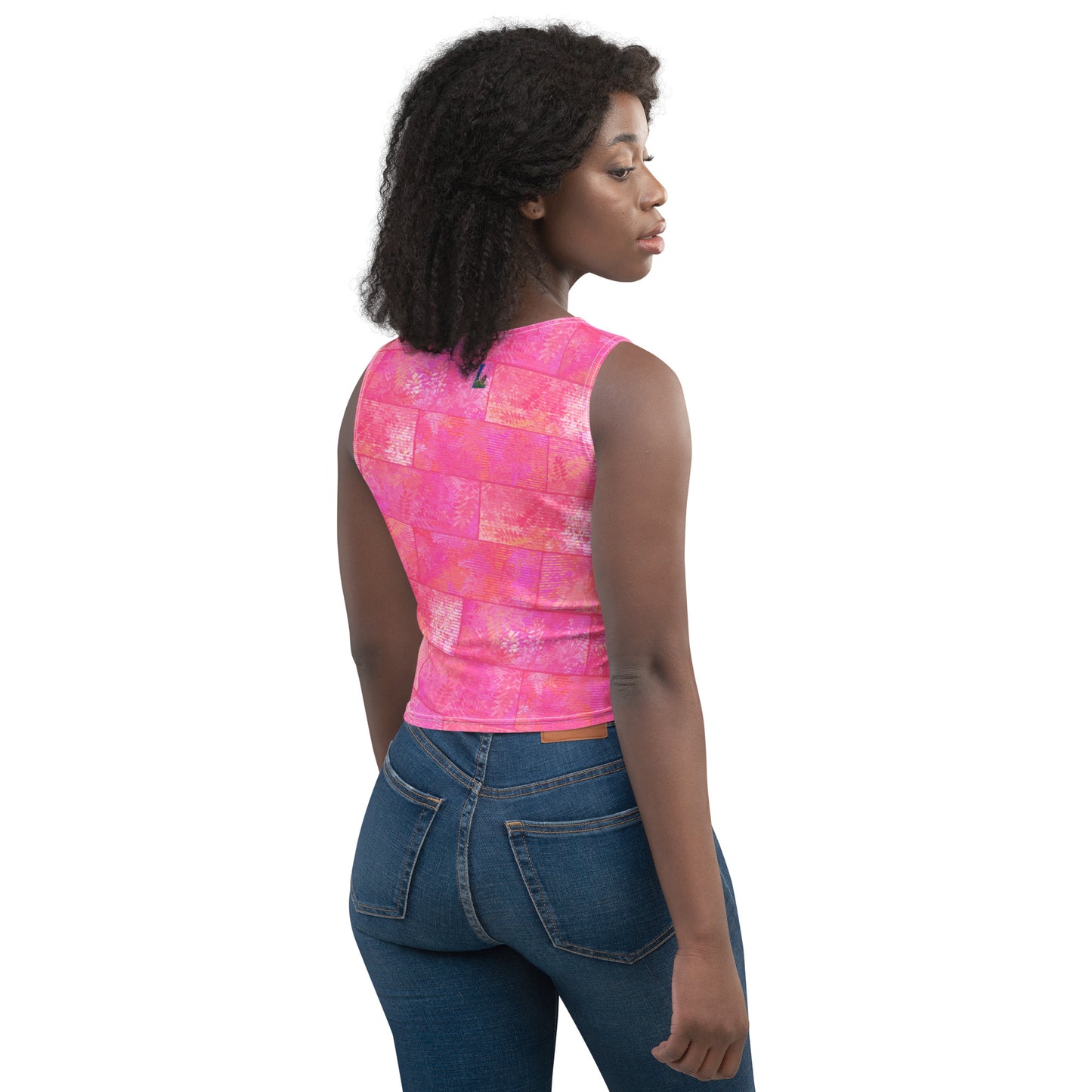 Crop-top Fougère "Pink Love" jomélo