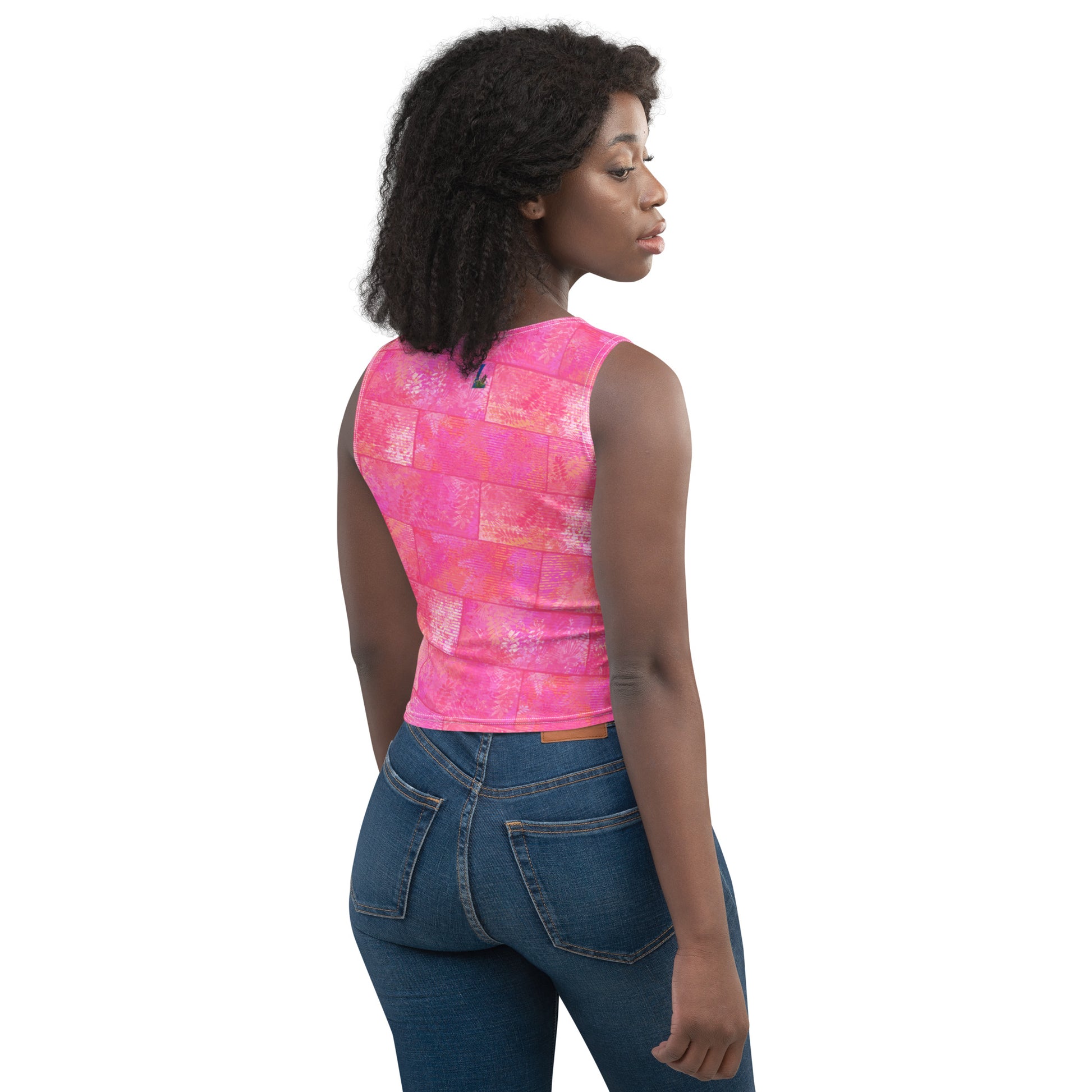 Crop-top Fougère "Pink Love" jomélo
