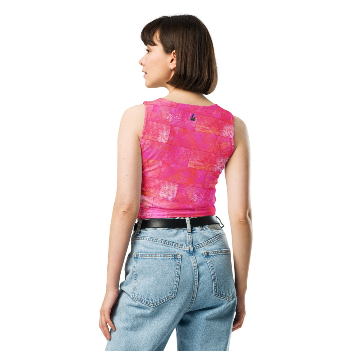 Crop-top Fougère "Pink Love" jomélo