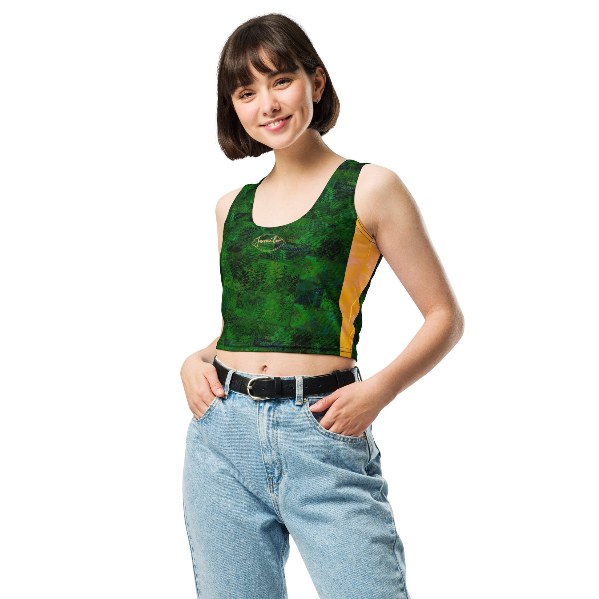 Crop-top Fougère "Vert Eagle " jomélo