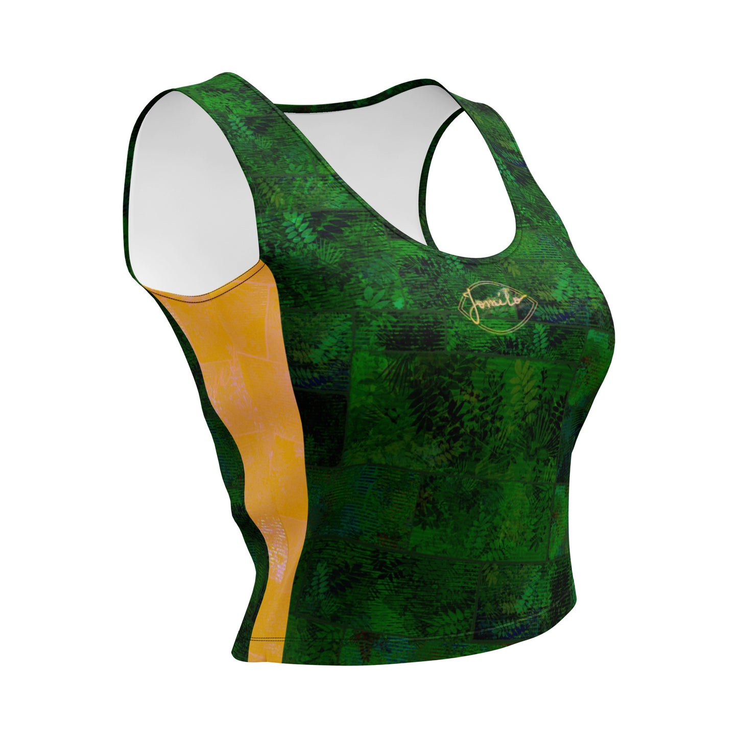 Crop-top Fougère "Vert Eagle " jomélo