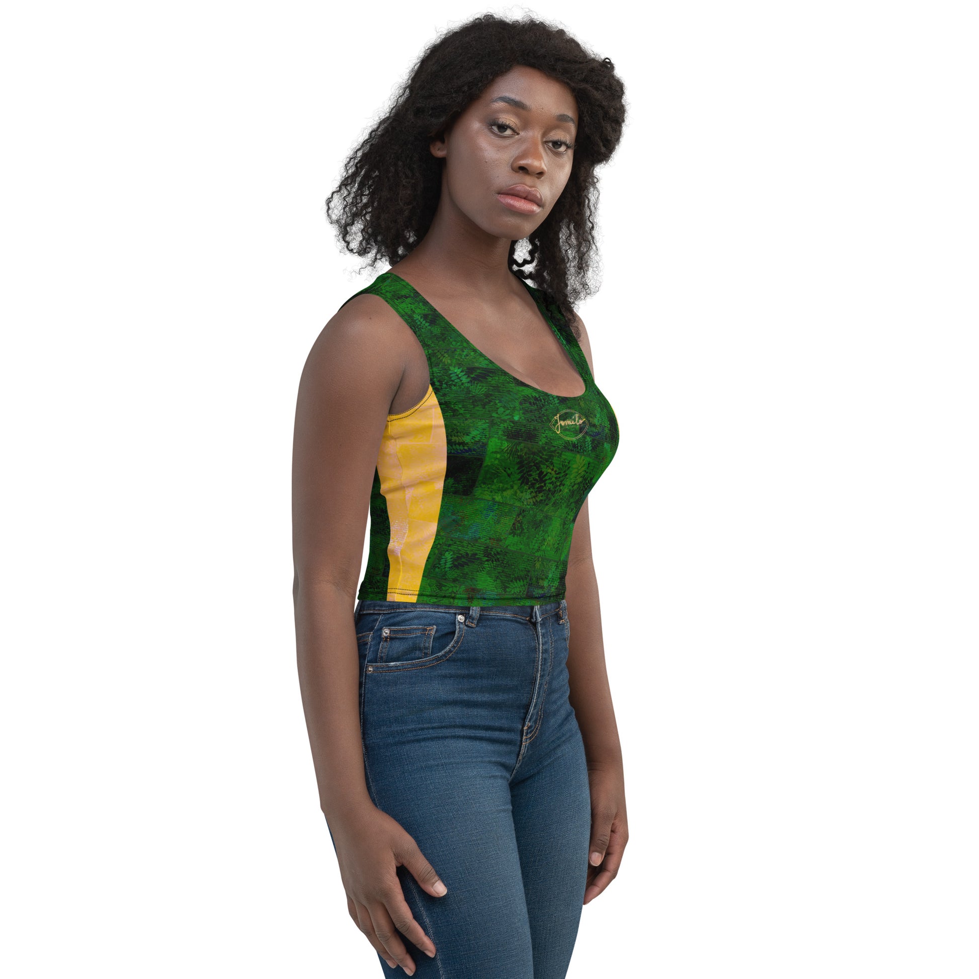 Crop-top Fougère "Vert Eagle " jomélo