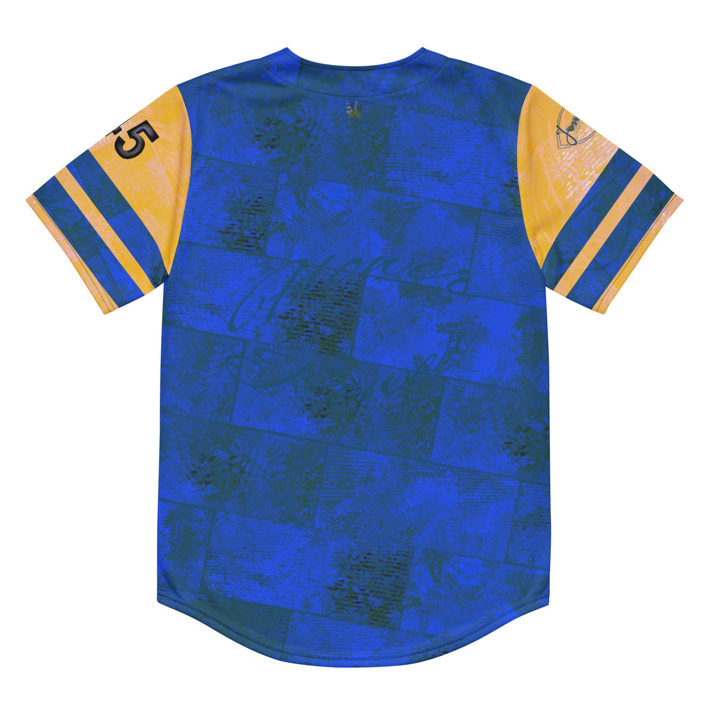 Maillot de baseball Fougère "Bleu Yellow" jomélo