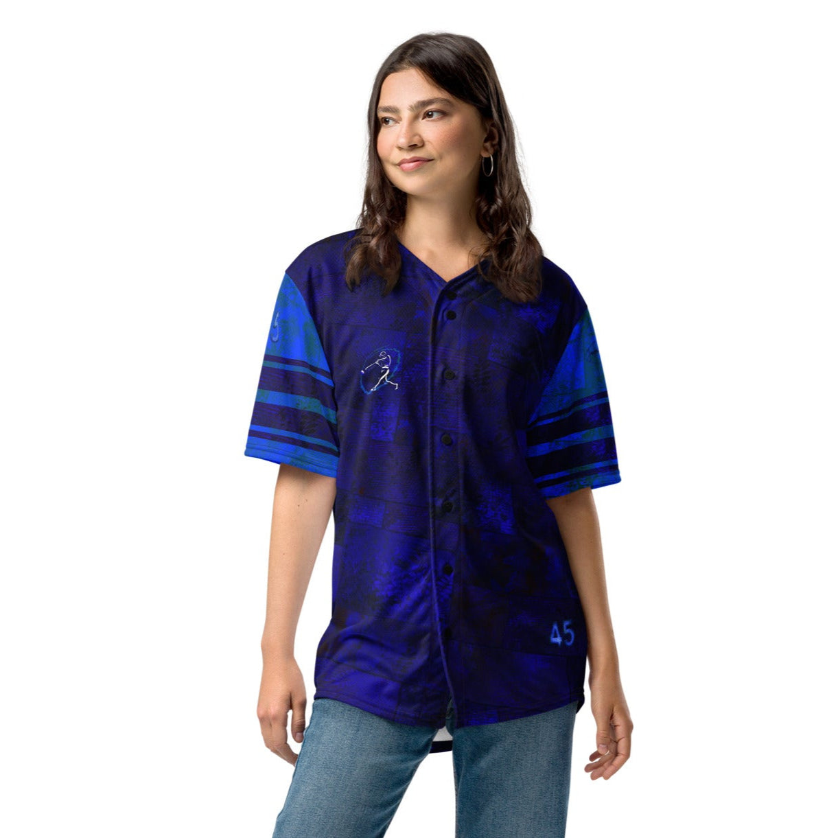 Maillot de baseball Fougère "Blue" jomélo