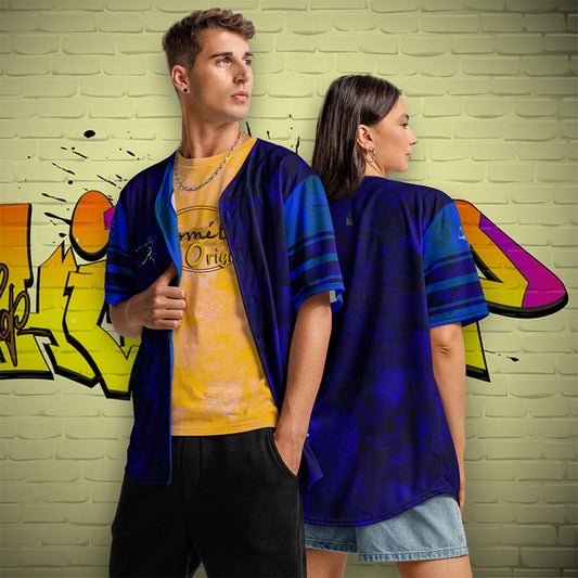 Maillot de baseball Fougère "Blue" jomélo