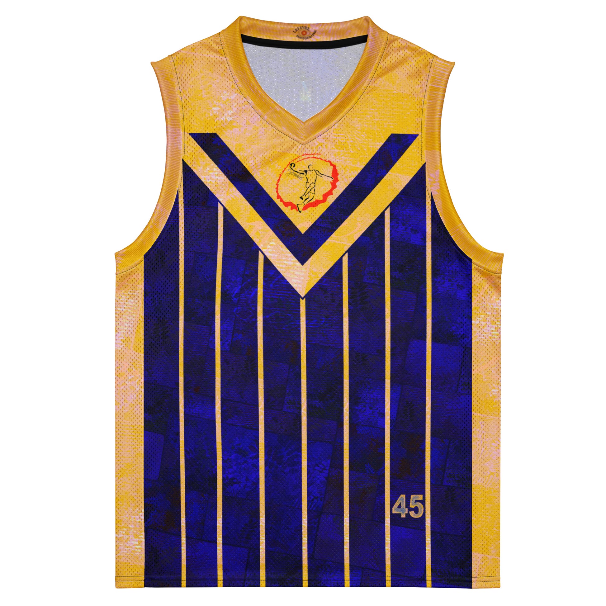 Maillot de basket fougère "Yellow Horizon" Jomélo