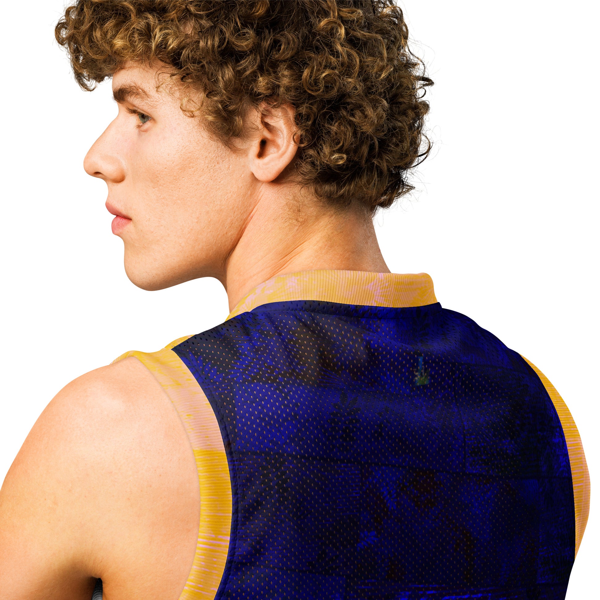 Maillot de basket fougère "Yellow Horizon" Jomélo