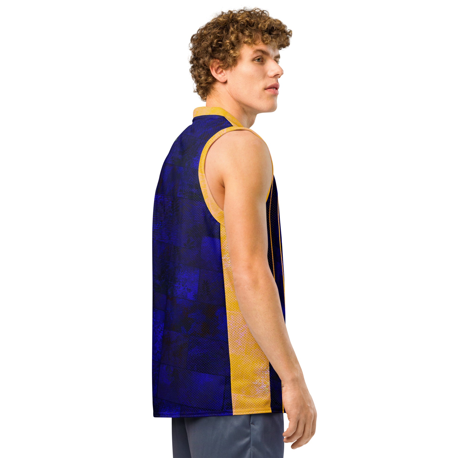 Maillot de basket fougère "Yellow Horizon" Jomélo