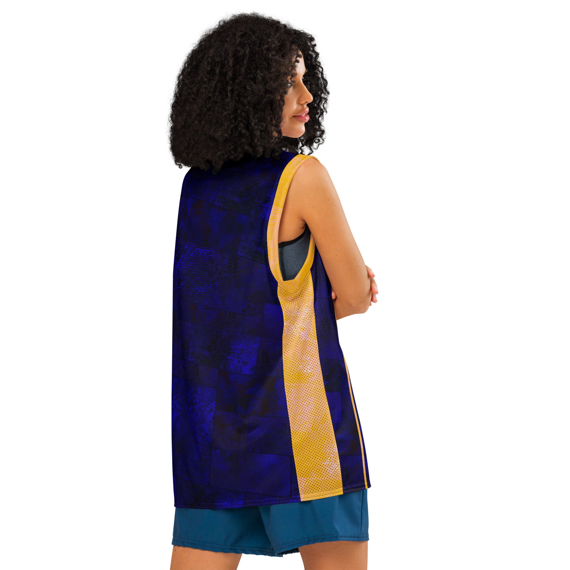 Maillot de basket fougère "Yellow Horizon" Jomélo