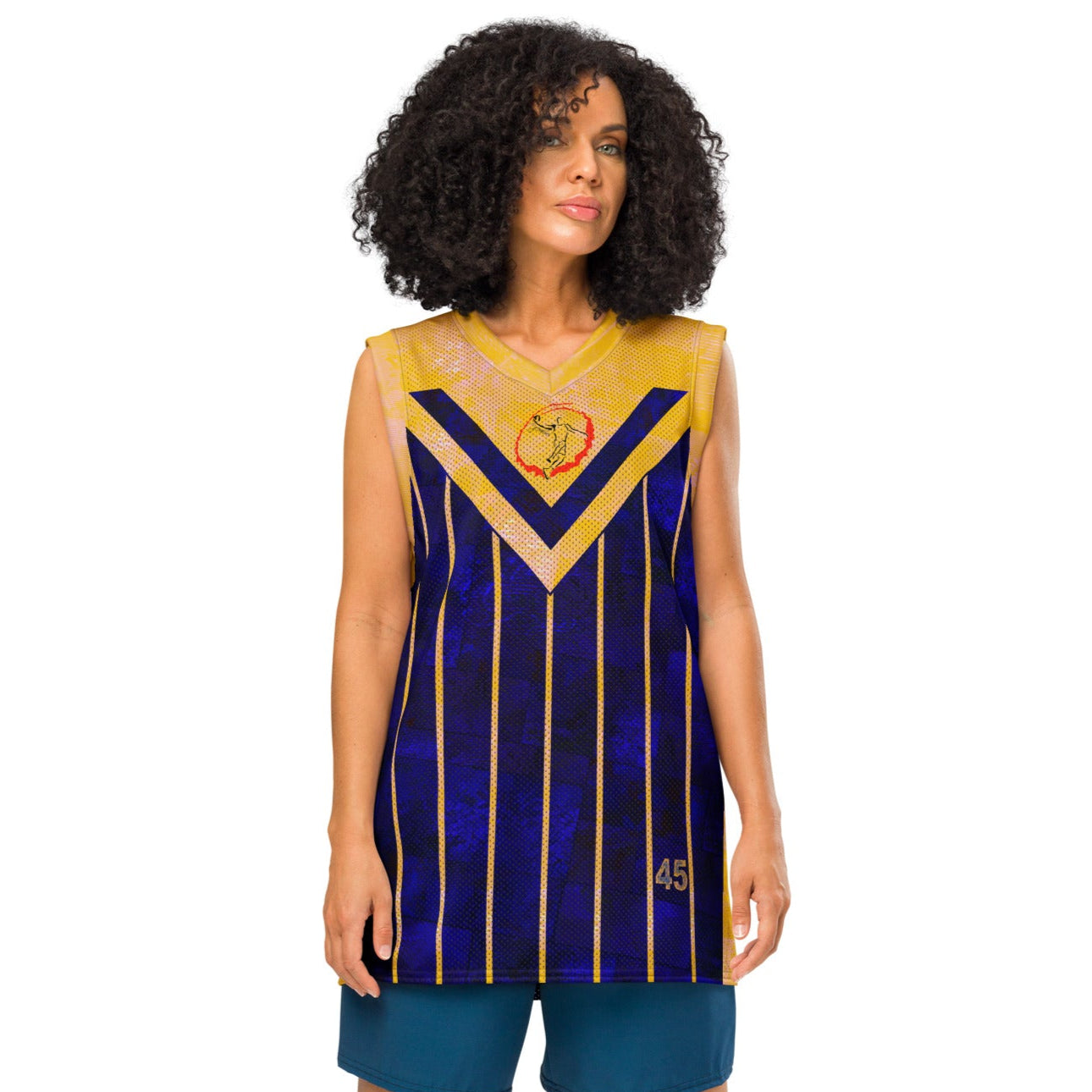 Maillot de basket fougère "Yellow Horizon" Jomélo