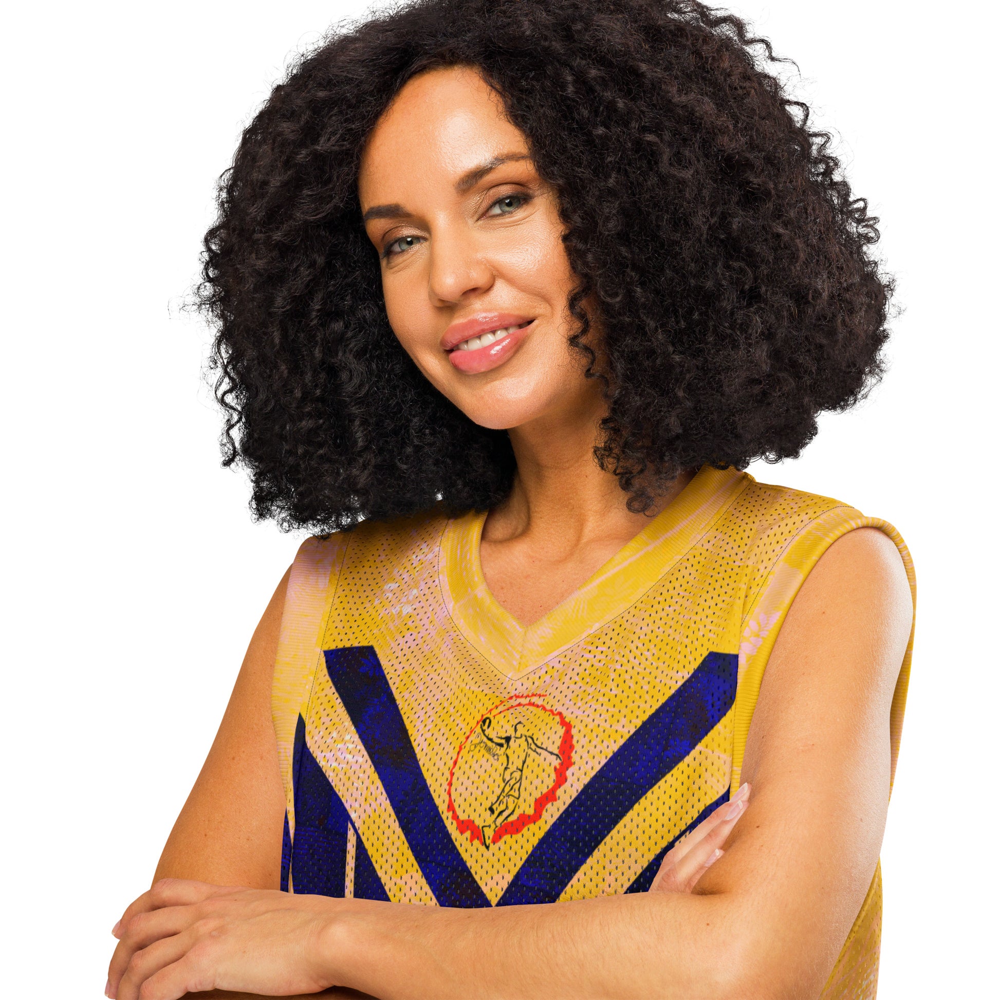 Maillot de basket fougère "Yellow Horizon" Jomélo