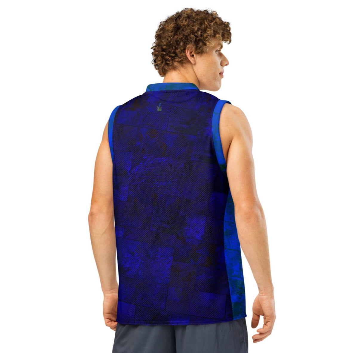 Maillot de basket  premium Fougère "Blue Horizon" Jomélo