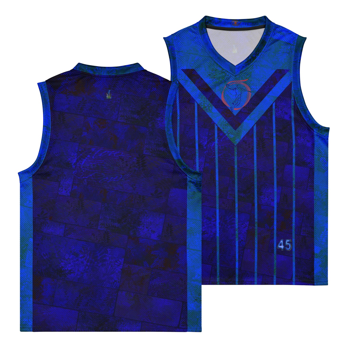 Maillot de basket  premium Fougère "Blue Horizon" Jomélo