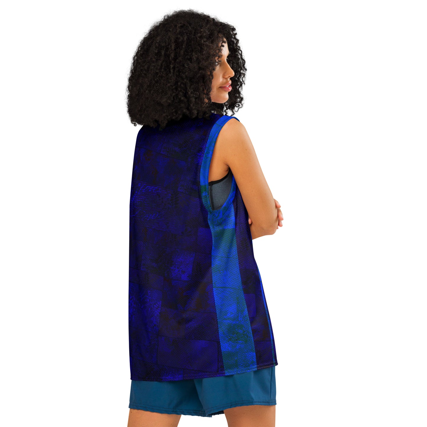 Maillot de basket  premium Fougère "Blue Horizon" Jomélo