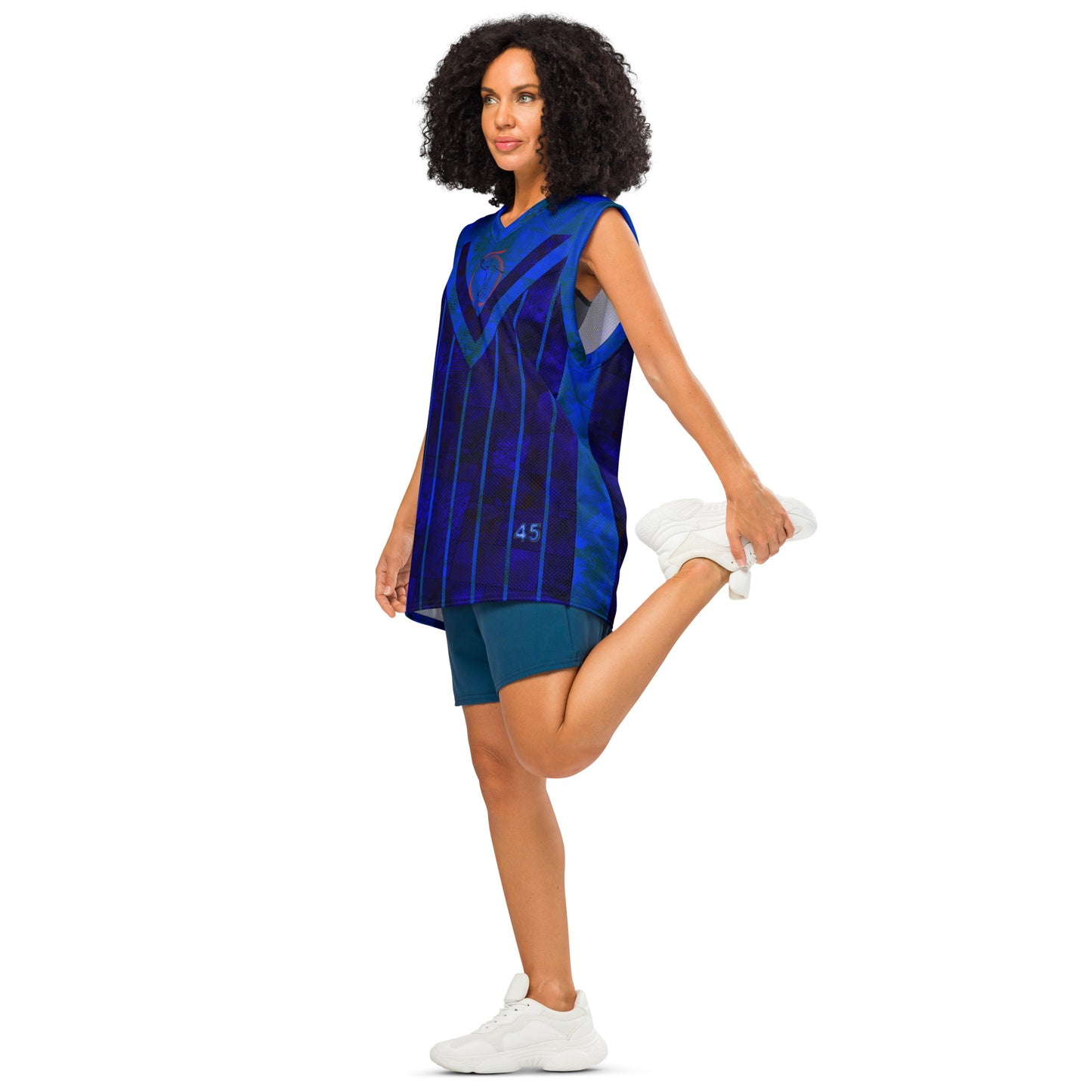 Maillot de basket  premium Fougère "Blue Horizon" Jomélo