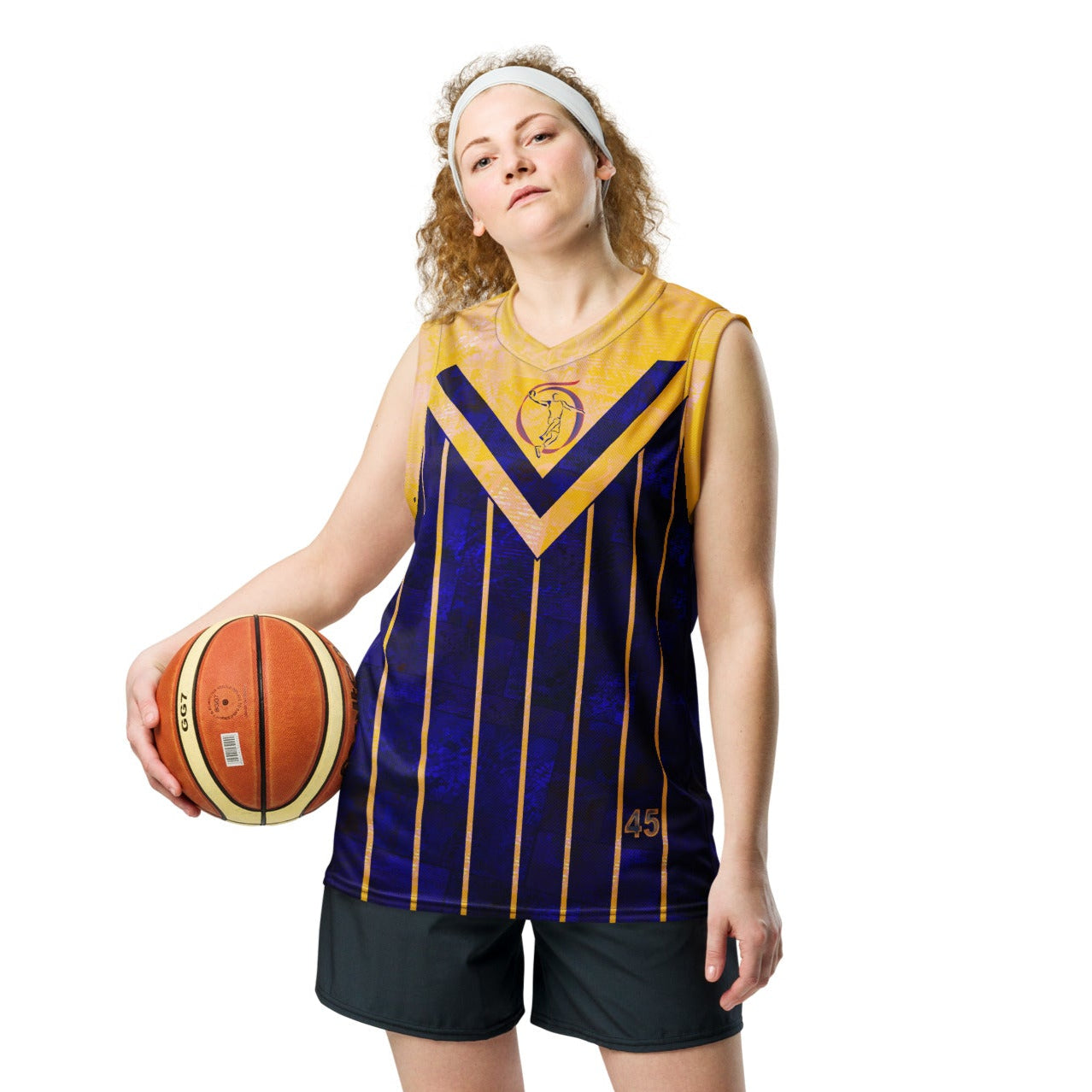 Maillot de sport sans manches Fougère "Bleu Marine" jomélo