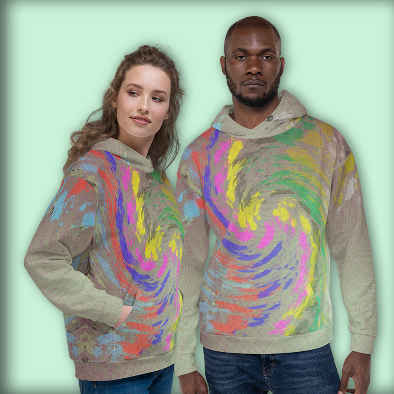 Sweat à Capuche Unisexe "Spring Cyclone Paint "