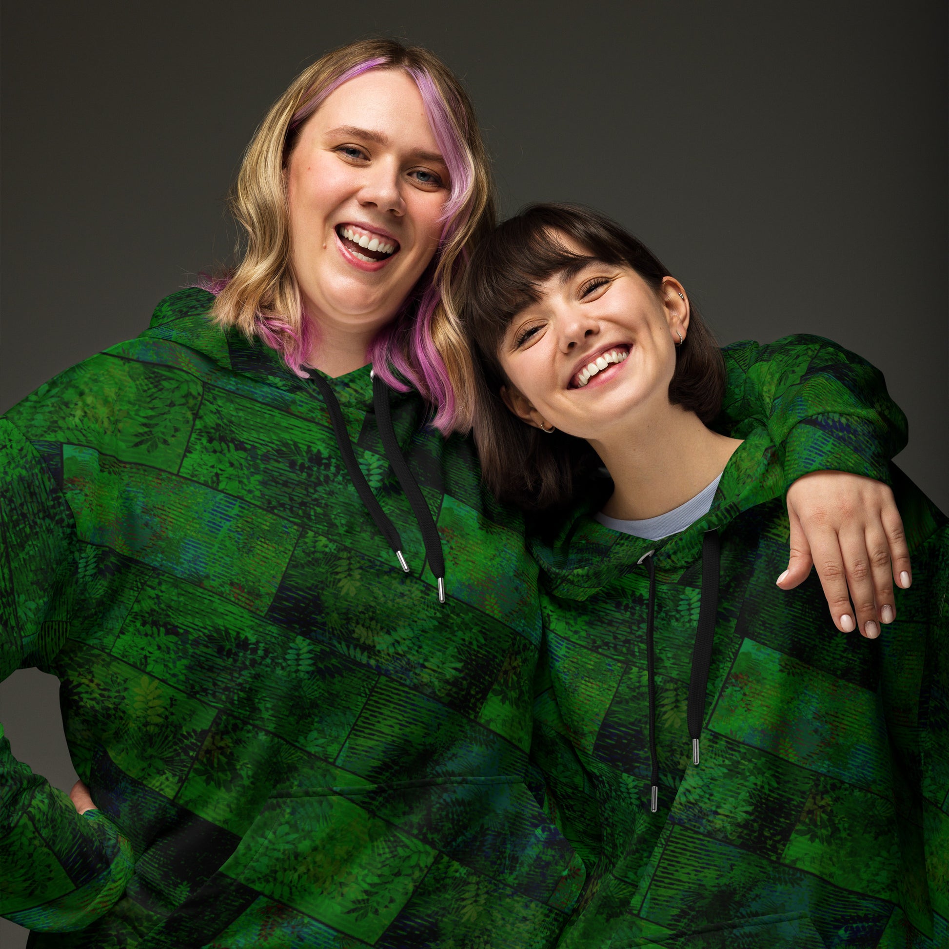 Sweat à Capuche Fougère "Green Eagle" jomélo