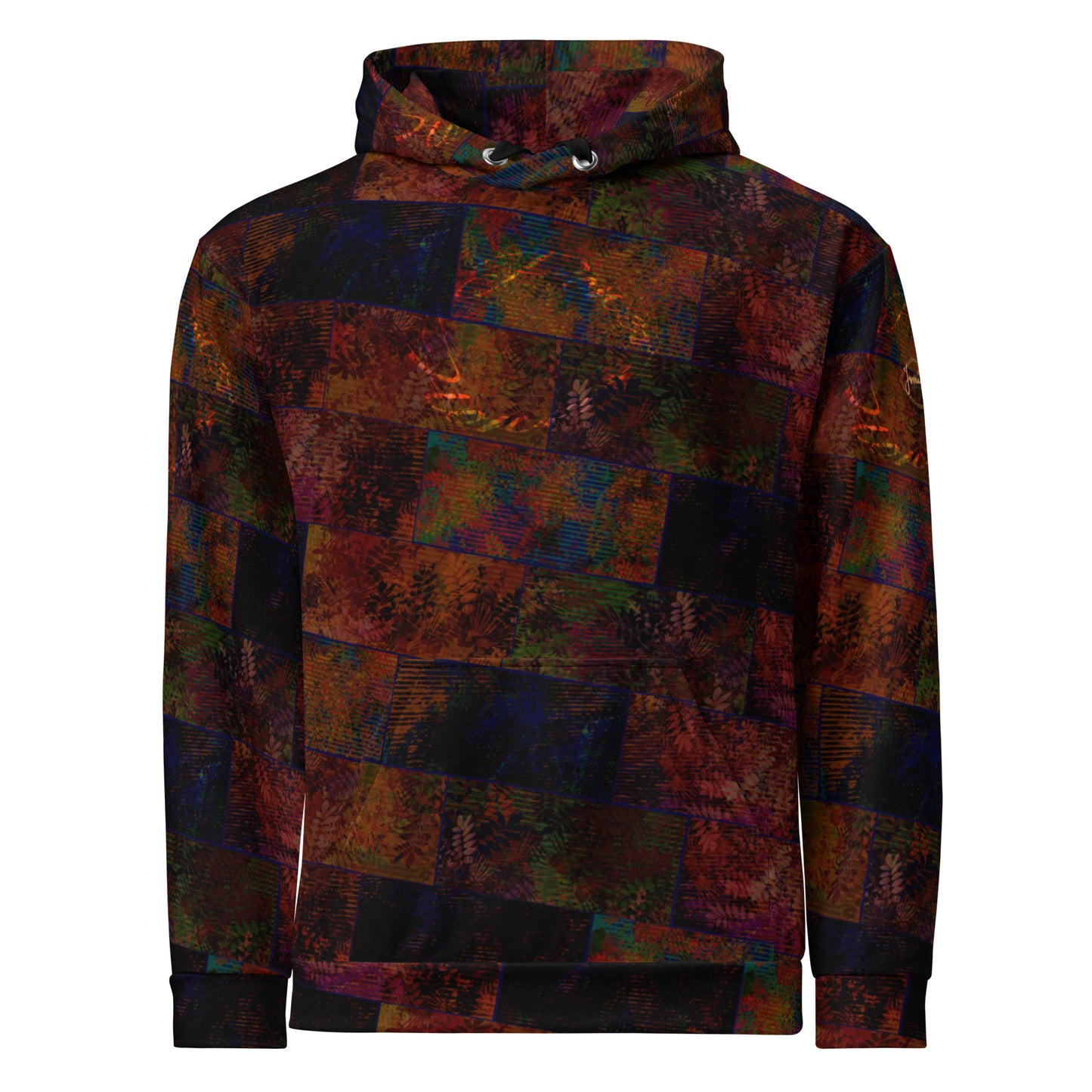 Sweat à capuche Fougère " Brun Forêt" jomélo