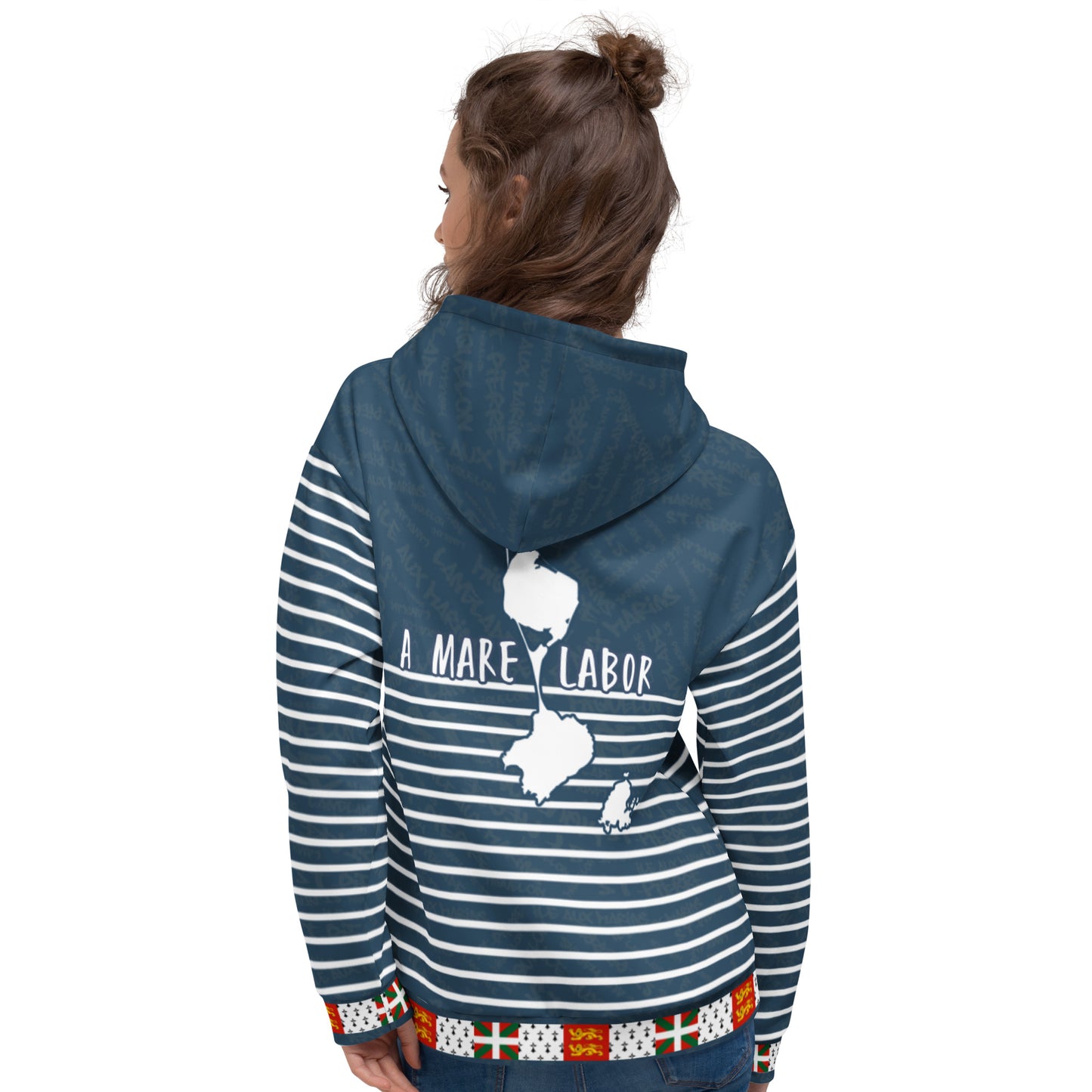 Sweat à capuche unisexe "St Pierre et Miquelon Blue"