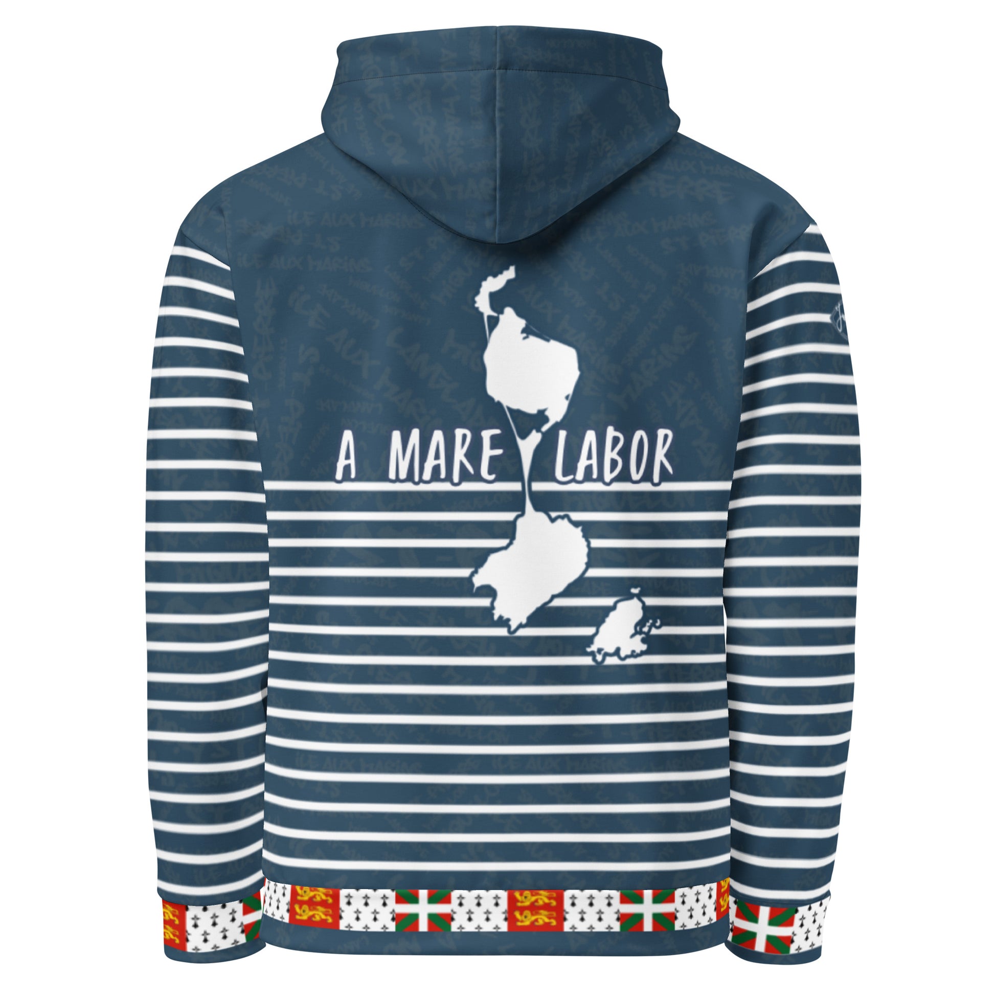 Sweat à capuche unisexe "St Pierre et Miquelon Blue"