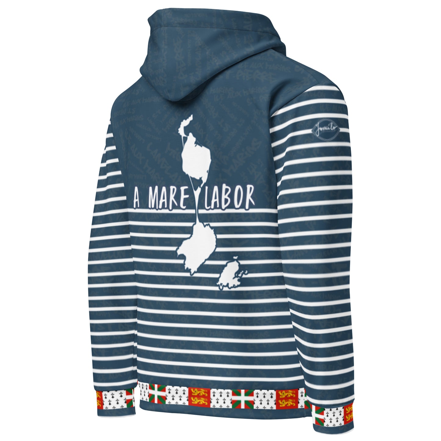 Sweat à capuche unisexe "St Pierre et Miquelon Blue"