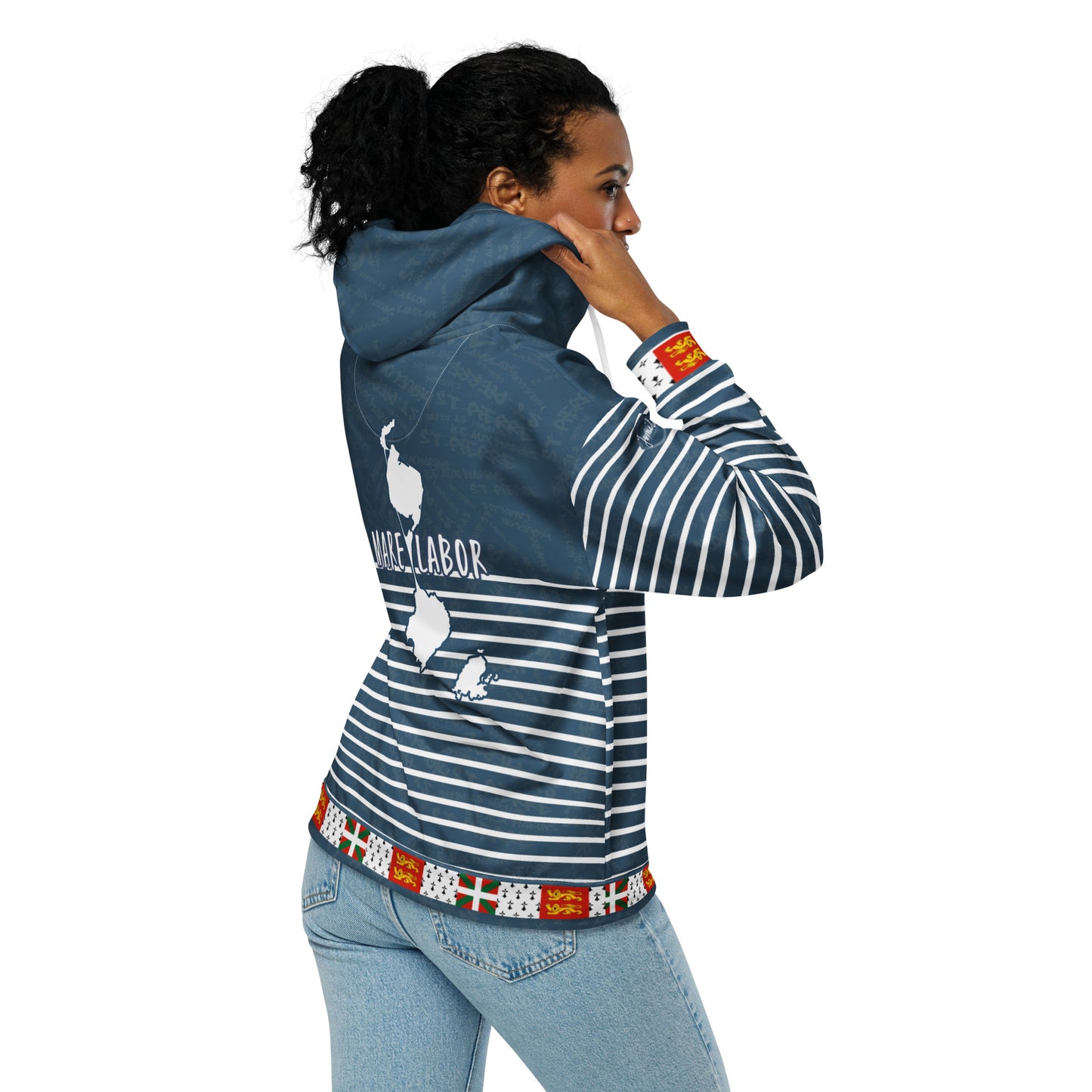 Sweat à capuche zippé "St Pierre et Miquelon"