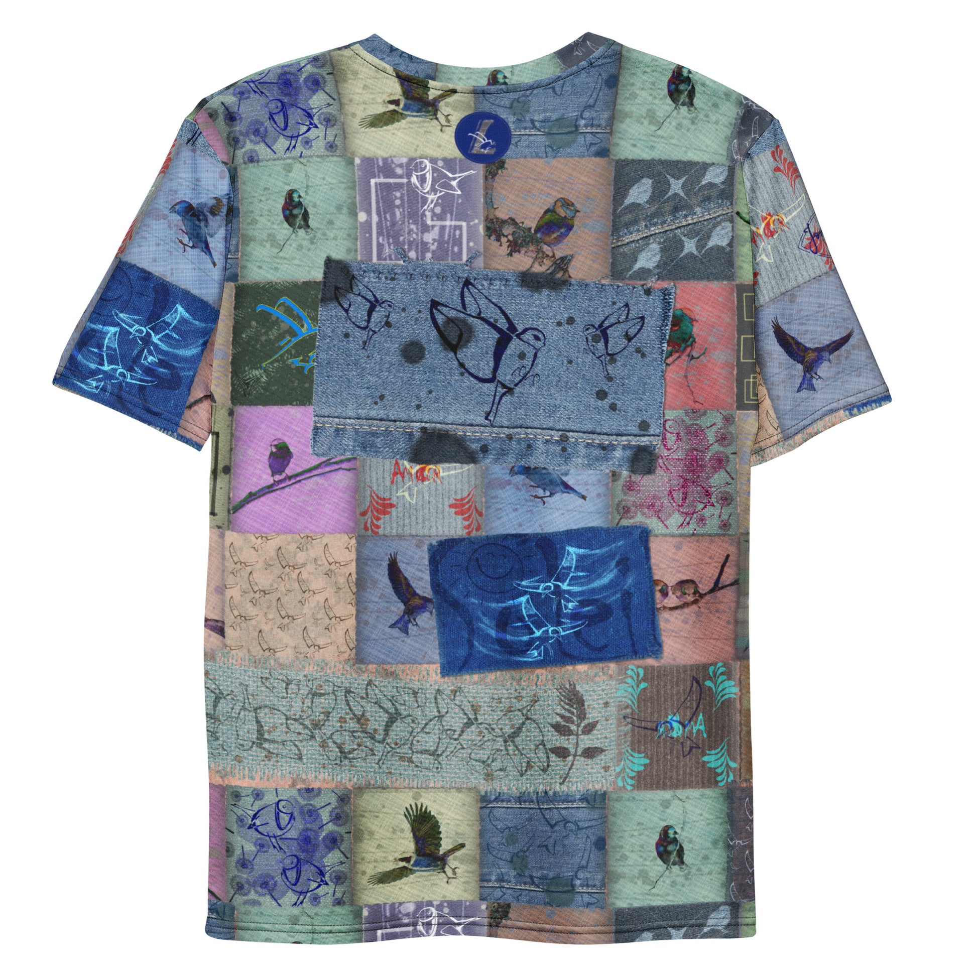 T-Shirt homme "Patchwork oiseaux" jomélo
