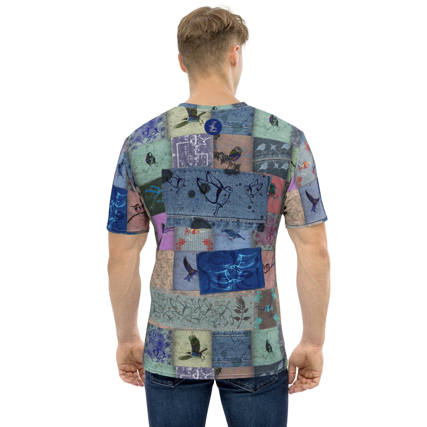 T-Shirt homme "Patchwork oiseaux" jomélo