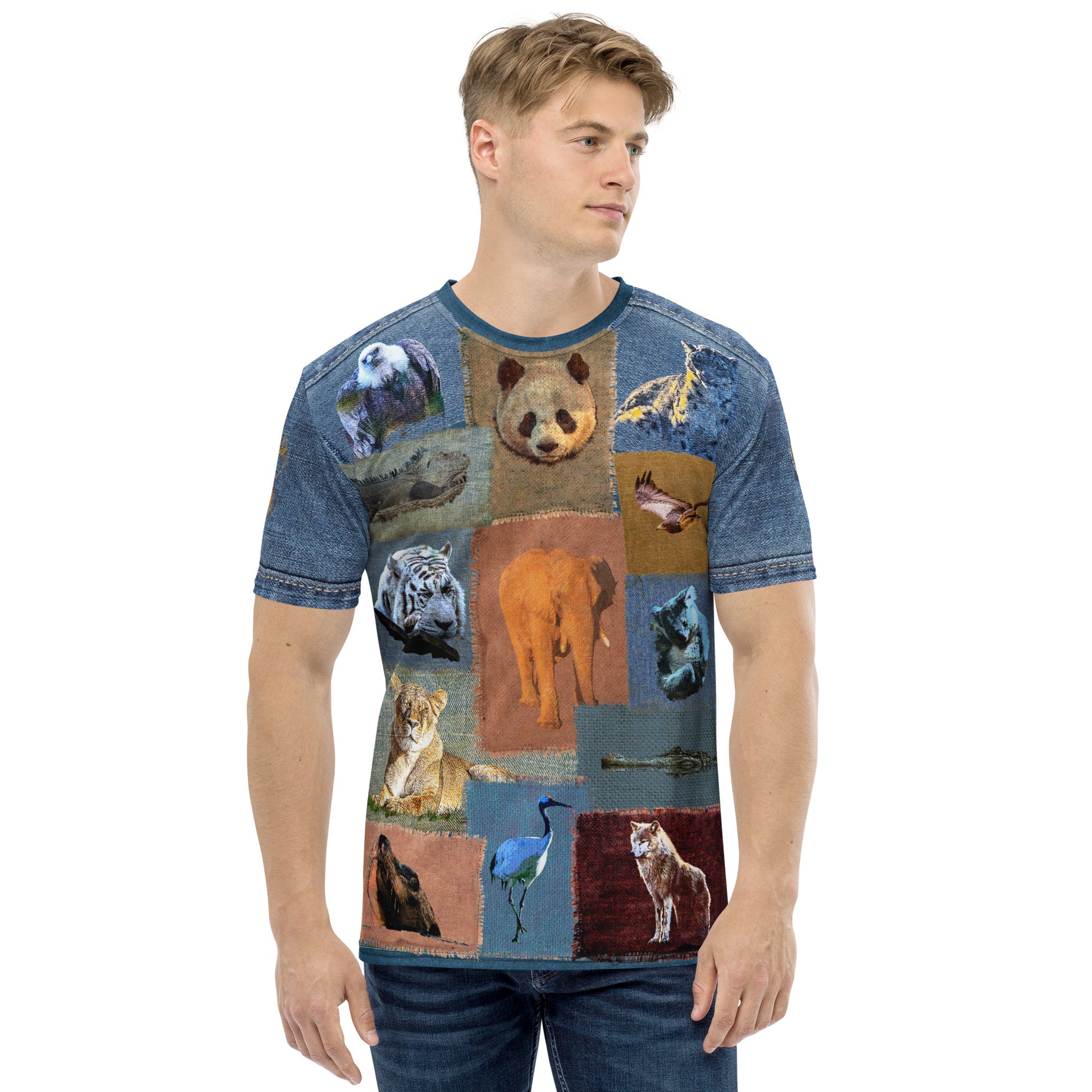 T-Shirt homme patchwork "Un amour de Réserve Naturel" jomélo