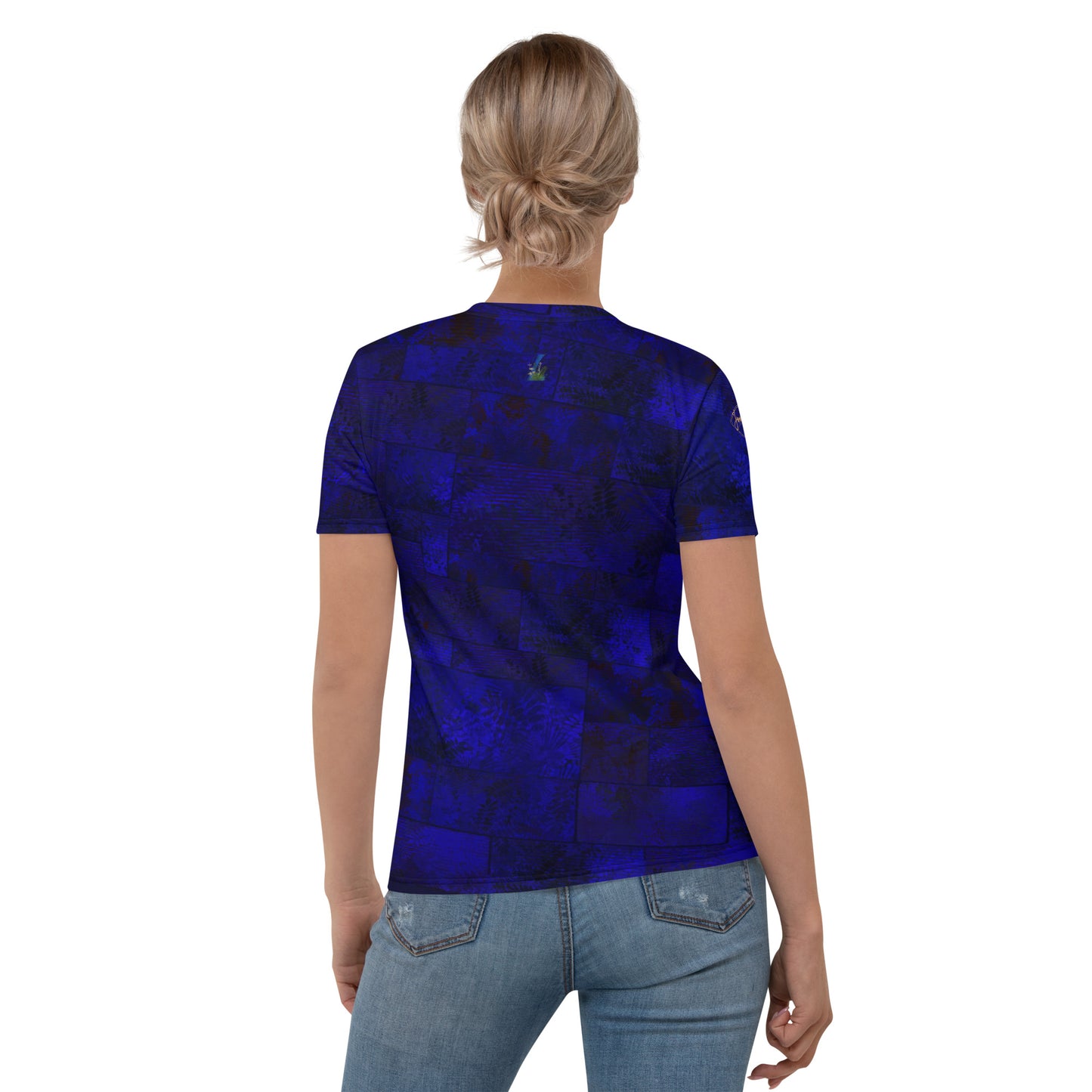 T-shirt Femme Fougère "Bleu Marine" jomelo