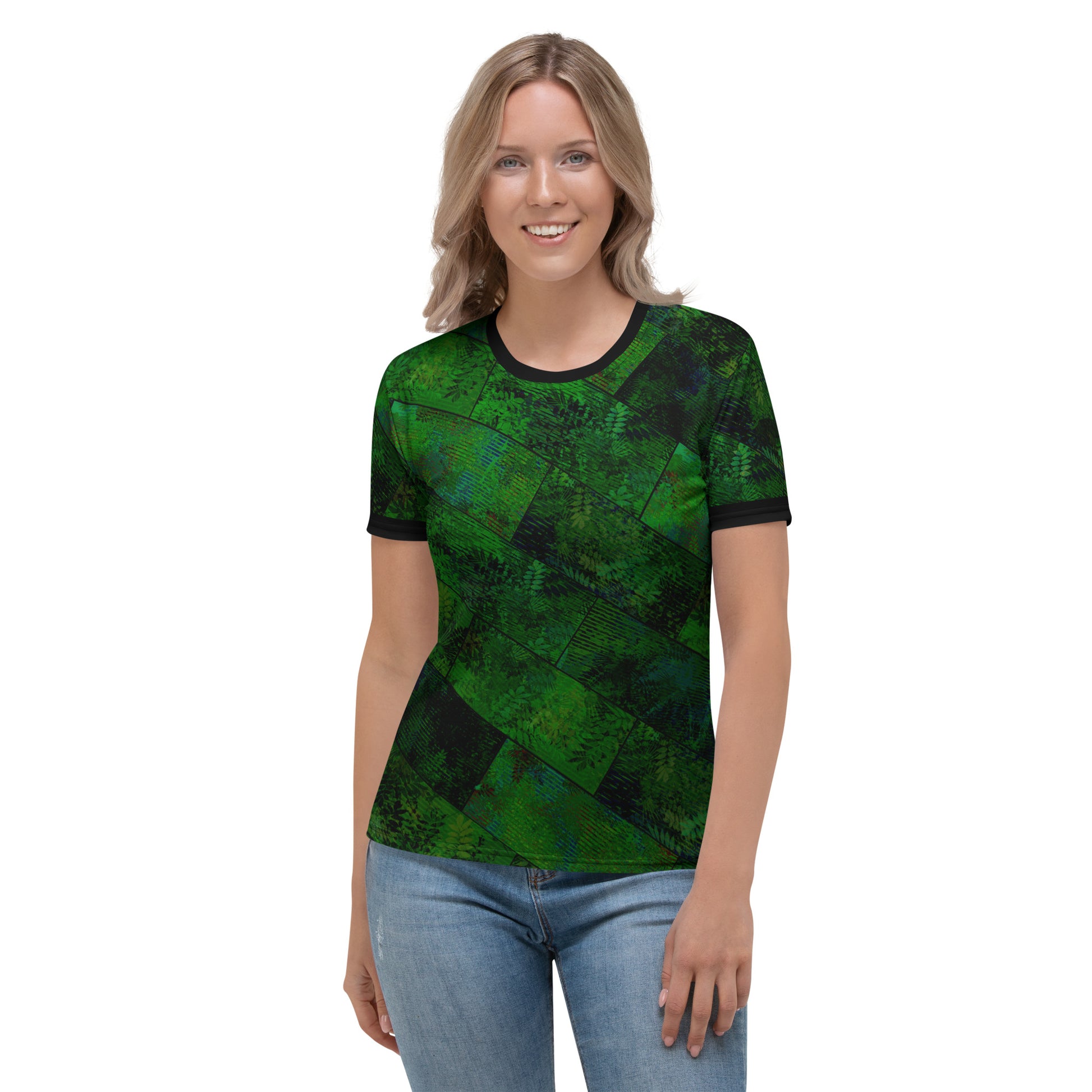 T-shirt Femme Fougère "Vert Printemps" jomelo
