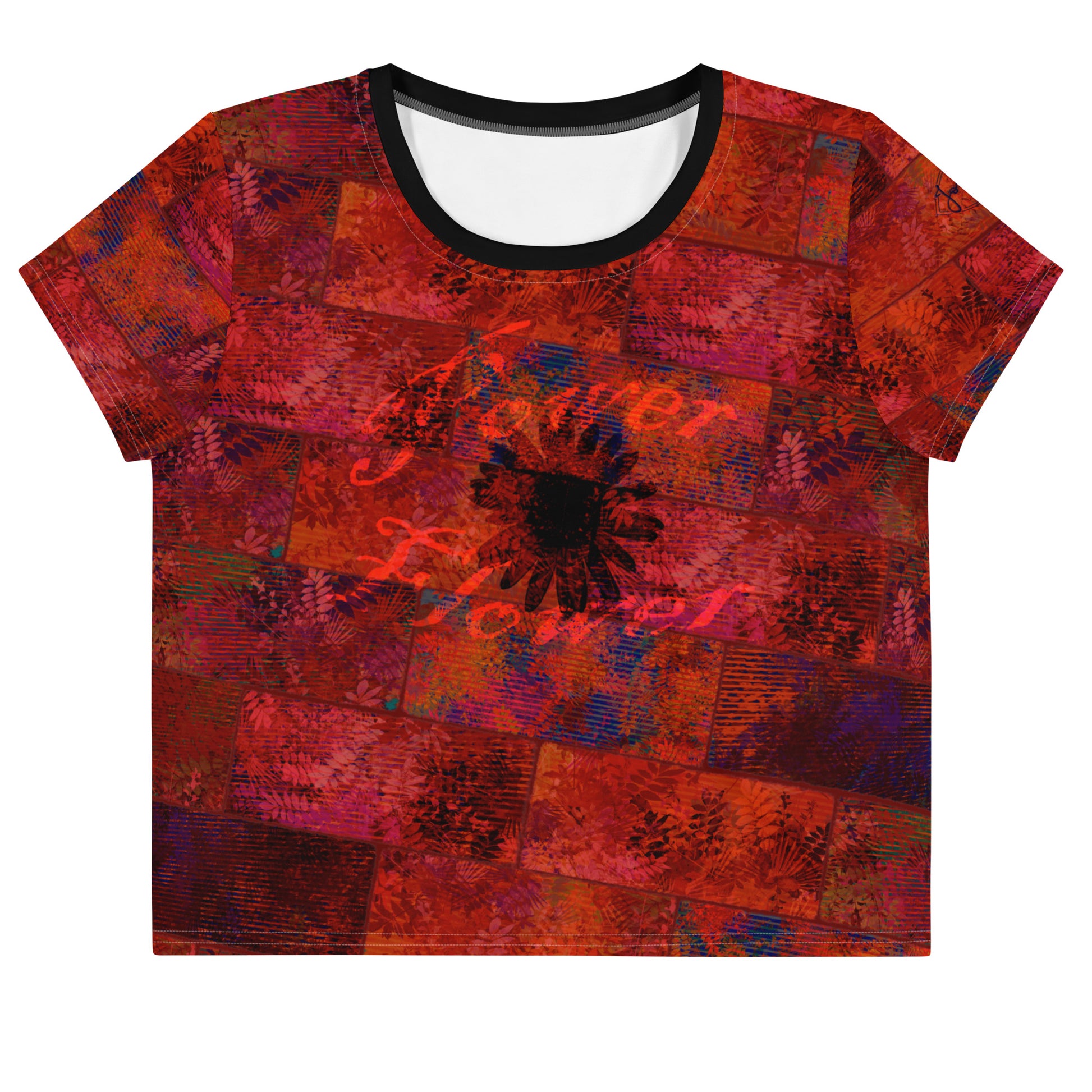 T-shirt court Fougère "Power Flower" jomélo