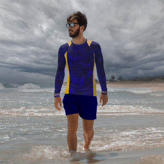 T-shirt de Compression Homme Fougère "Blue Océan" jomélo