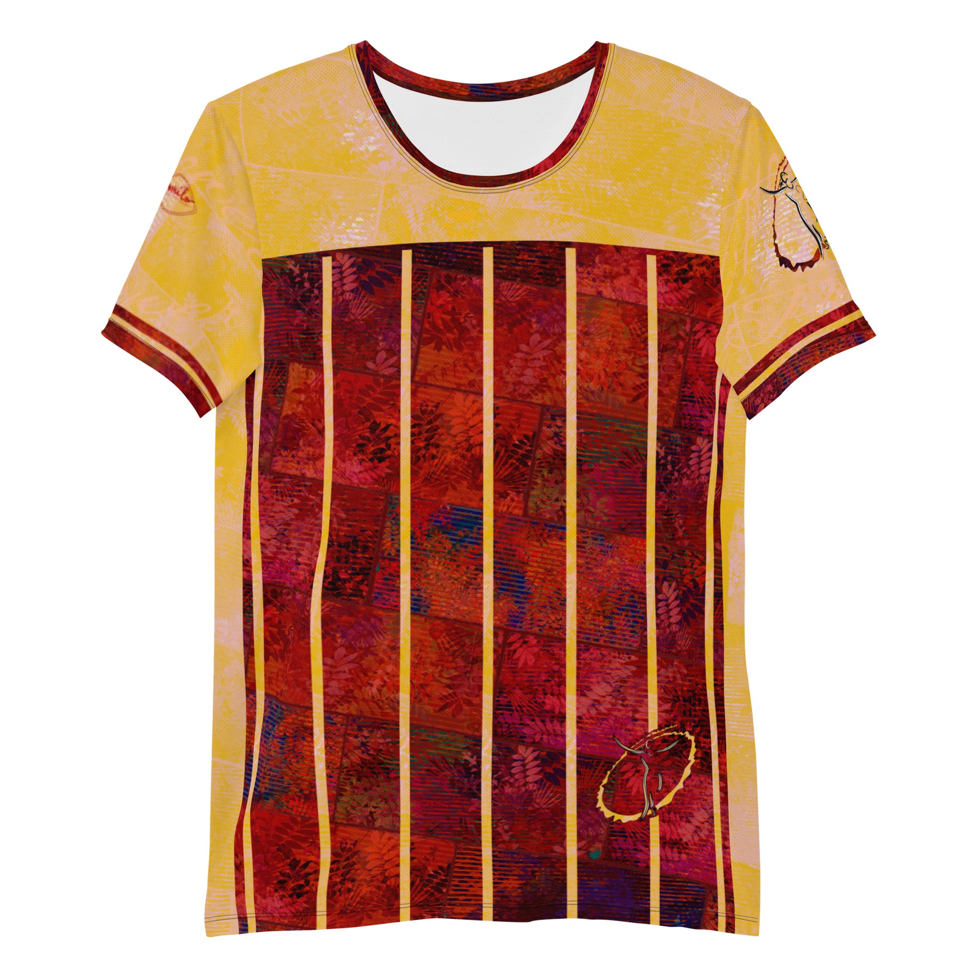 T-shirt de Sport Fougère Homme "Rouge Flamboyant" jomelo