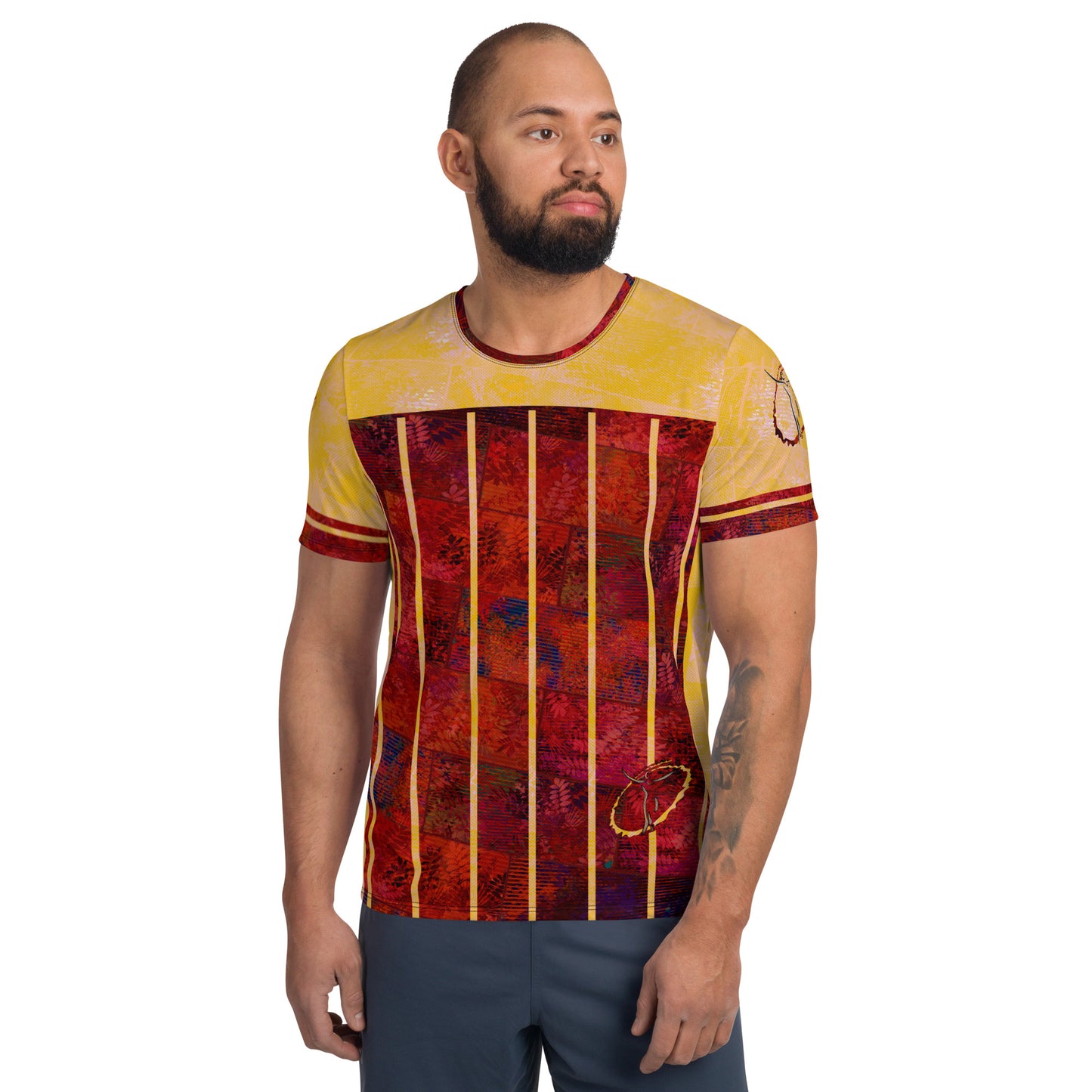 T-shirt de Sport Fougère Homme "Rouge Flamboyant" jomelo