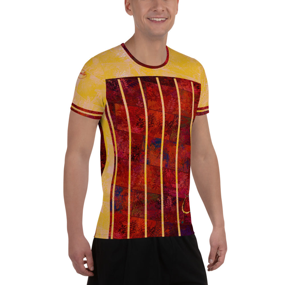 T-shirt de Sport Fougère Homme "Rouge Flamboyant" jomelo