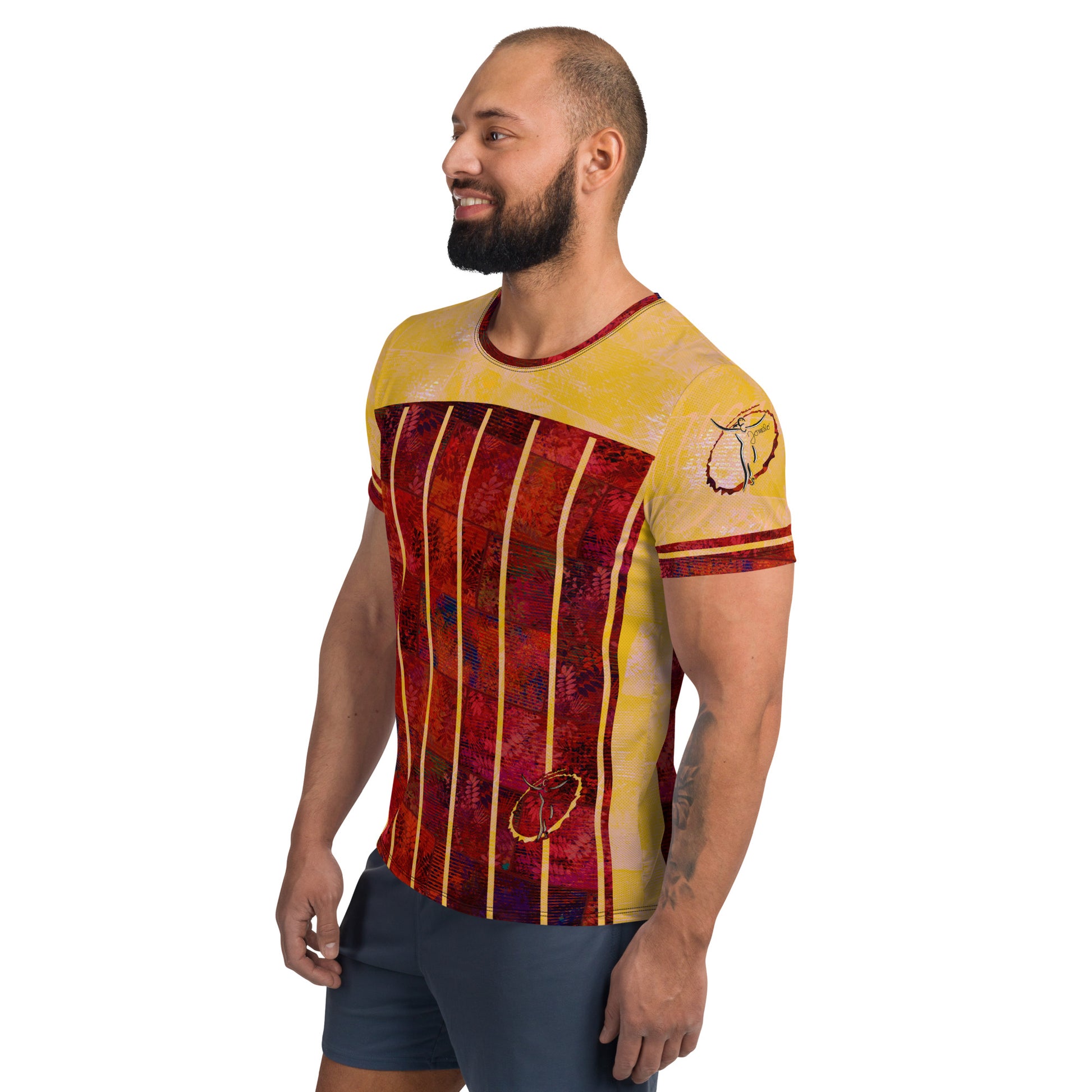 T-shirt de Sport Fougère Homme "Rouge Flamboyant" jomelo