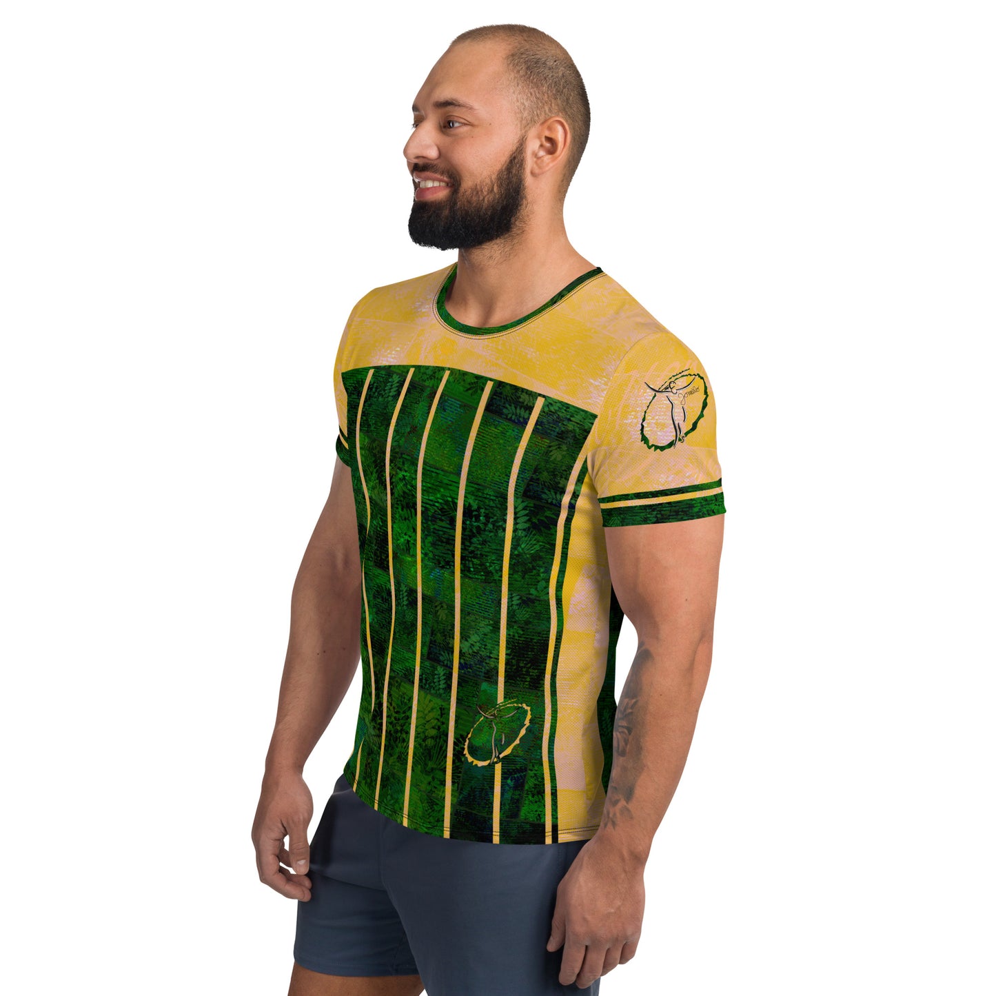 T-shirt de Sport Fougère Homme "Vert Printemps" jomelo