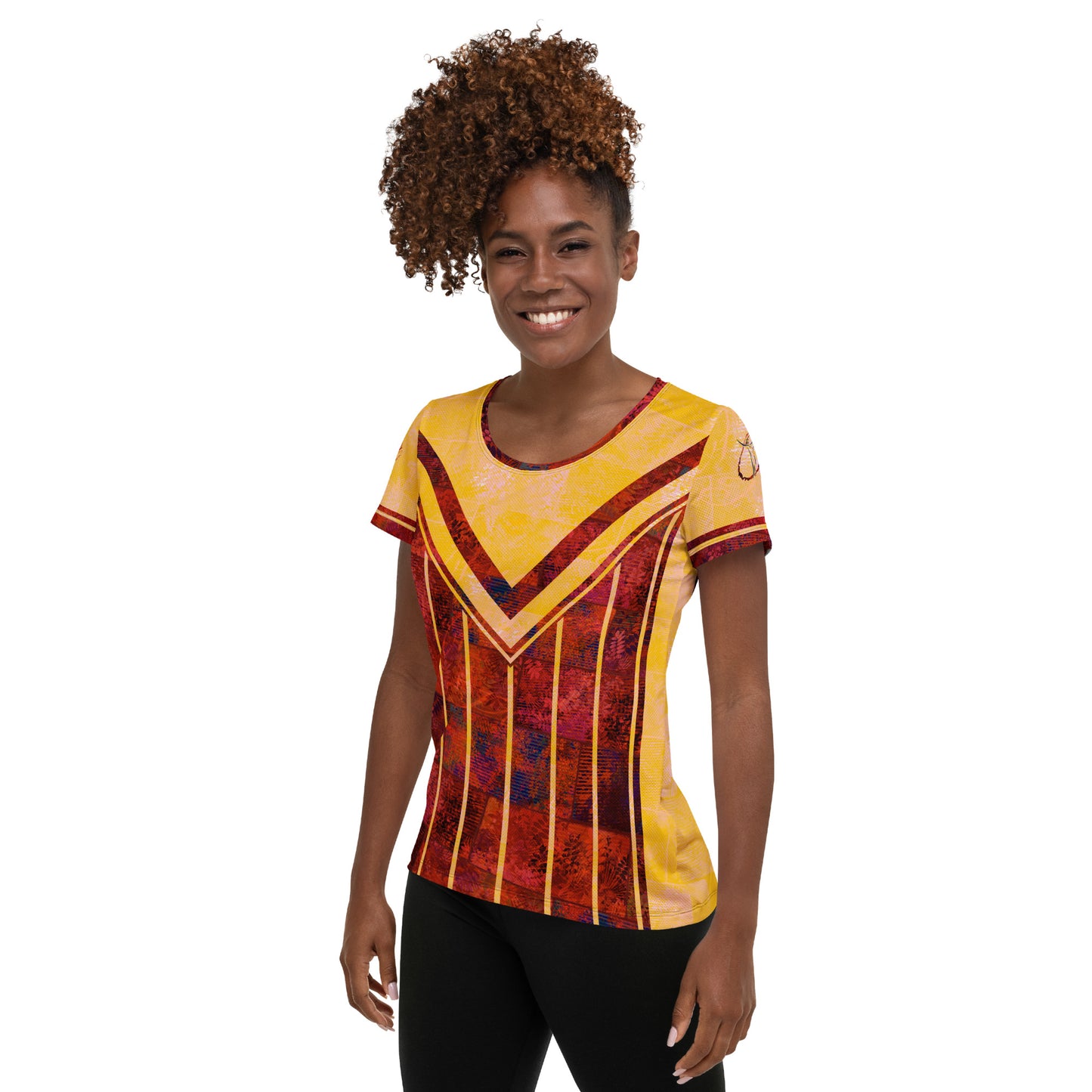 T-shirt de sport  femmes Fougère "Rouge Flamboyant" jomélo