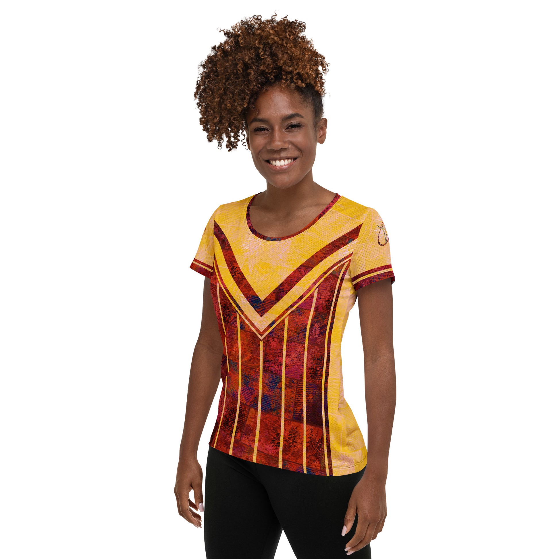 T-shirt de sport  femmes Fougère "Rouge Flamboyant" jomélo