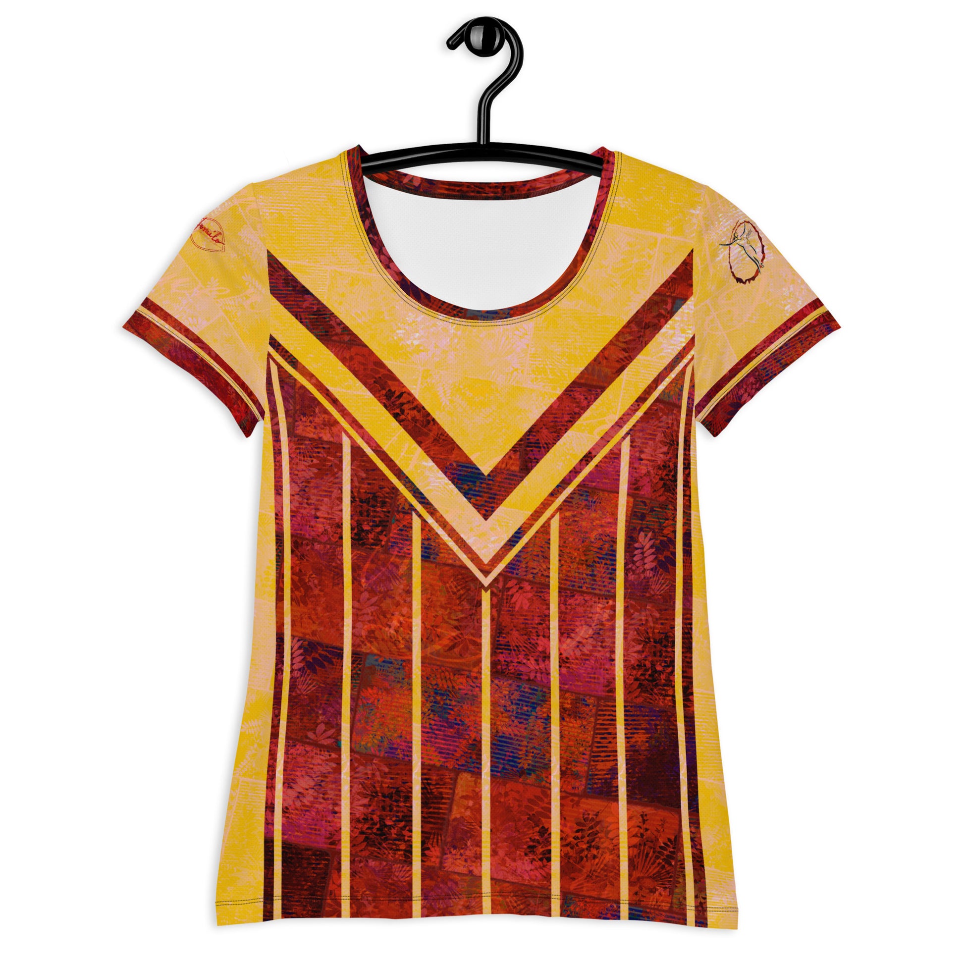 T-shirt de sport  femmes Fougère "Rouge Flamboyant" jomélo