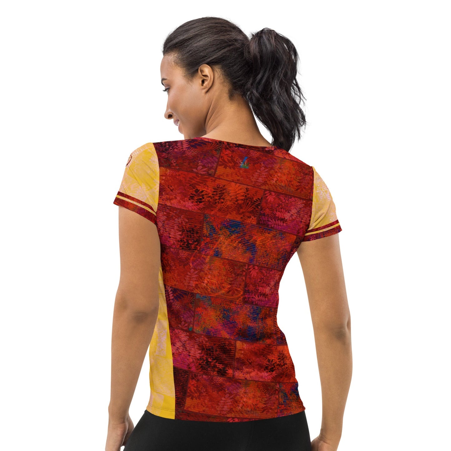 T-shirt de sport  femmes Fougère "Rouge Flamboyant" jomélo