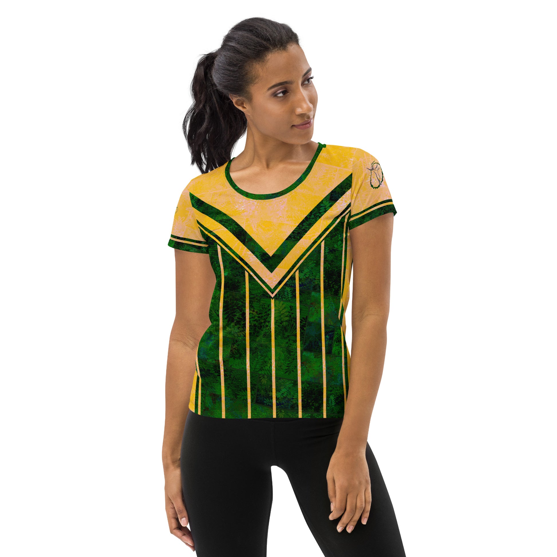 T-shirt de sport femmes Fougère "Vert Printemps" Jomélo