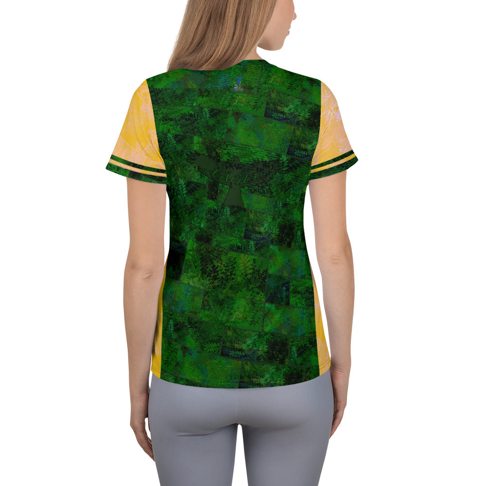 T-shirt de sport femmes Fougère "Vert Printemps" Jomélo