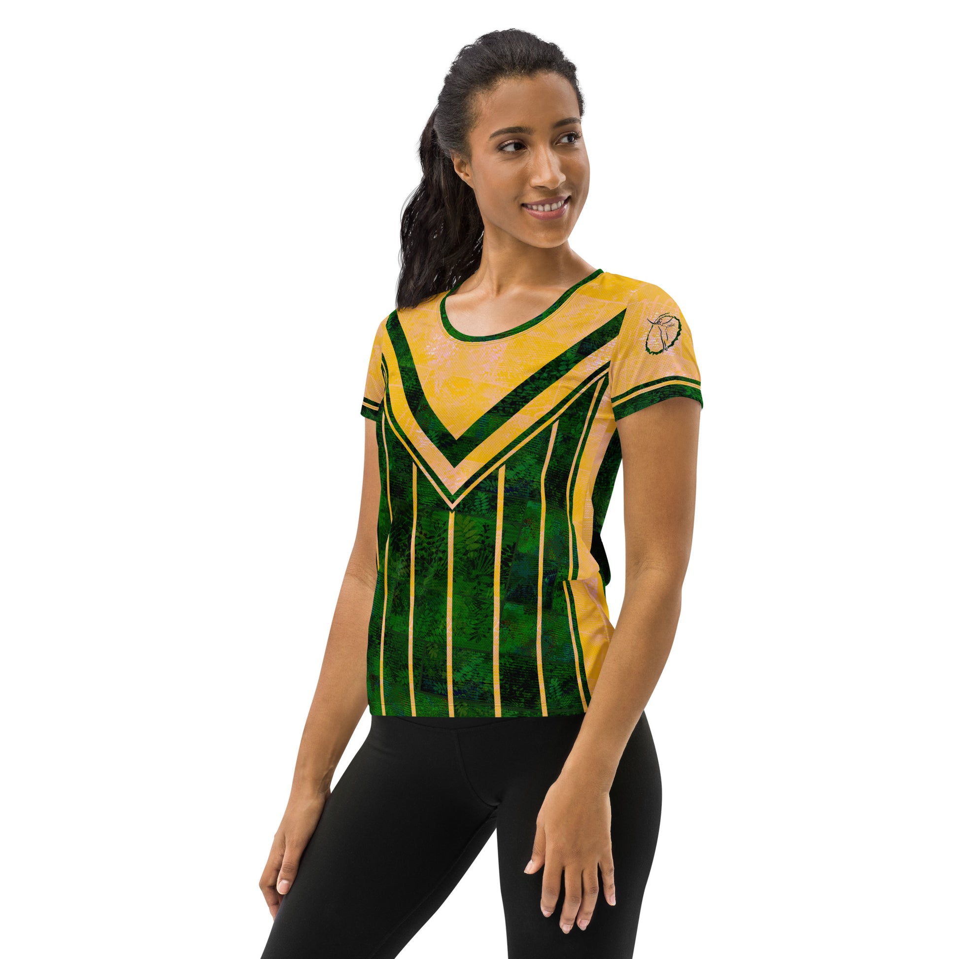 T-shirt de sport femmes Fougère "Vert Printemps" Jomélo