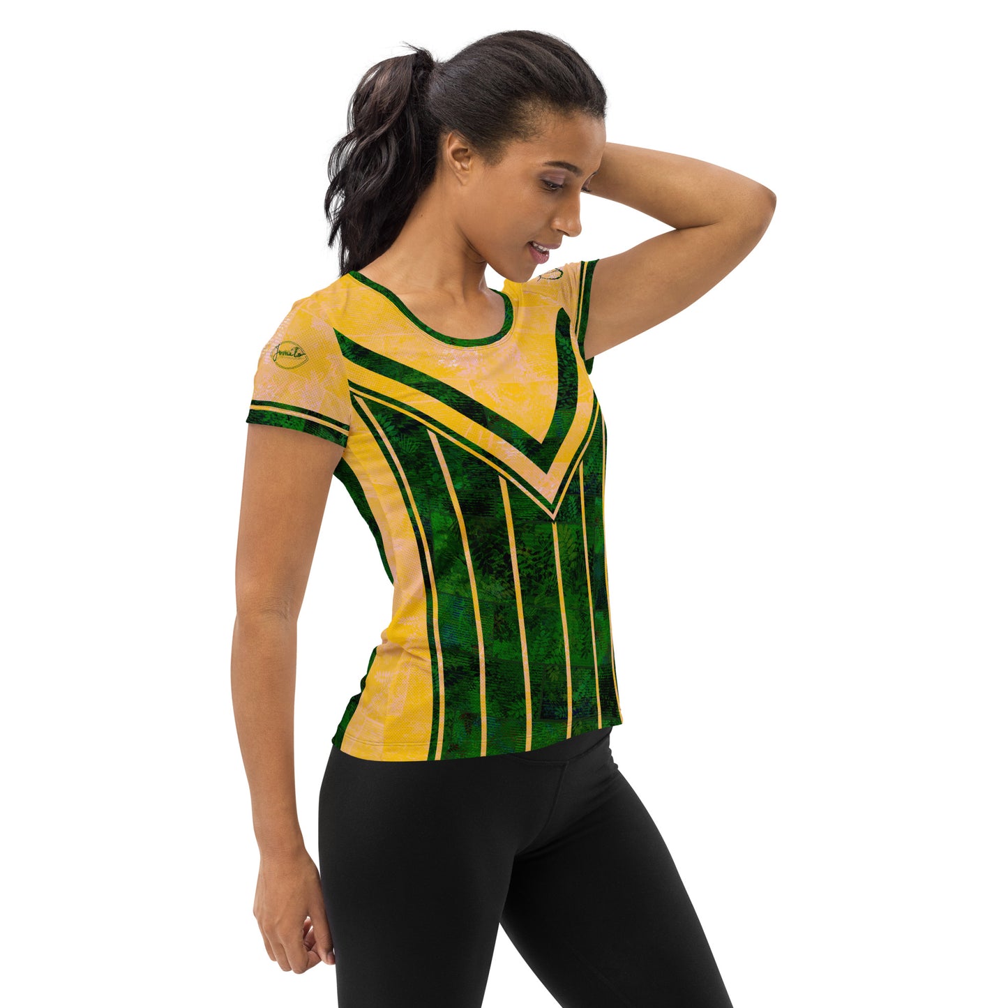 T-shirt de sport femmes Fougère "Vert Printemps" Jomélo